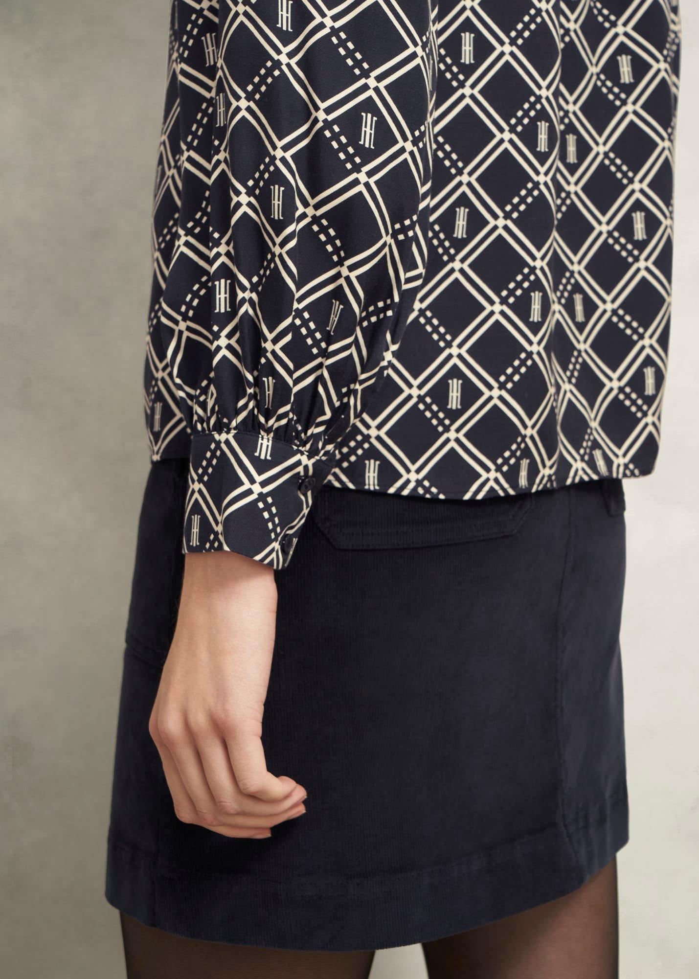 Paulina Blouse, Navy Cream, hi-res