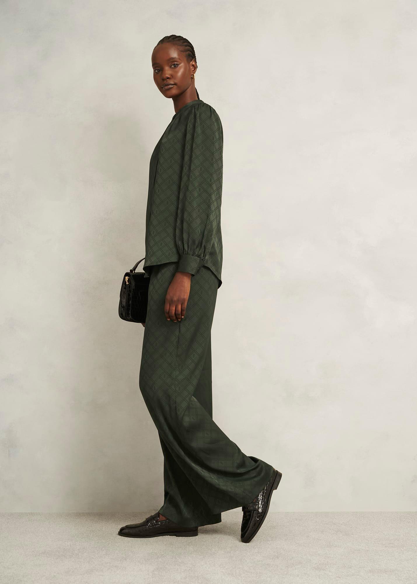 Lucia Blouse, Woodland Green, hi-res