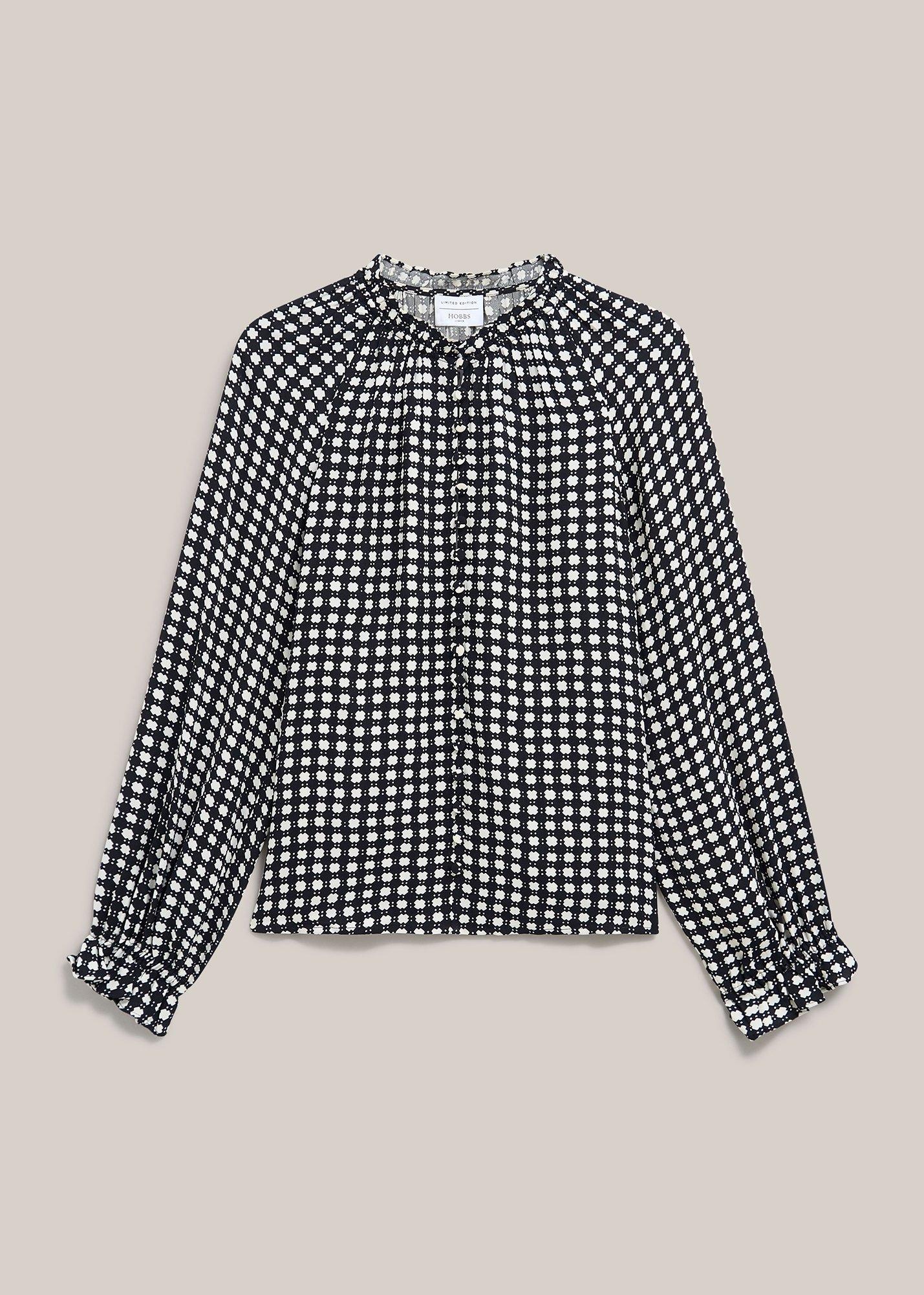 Hewlett Geo Top, Black Cream, hi-res