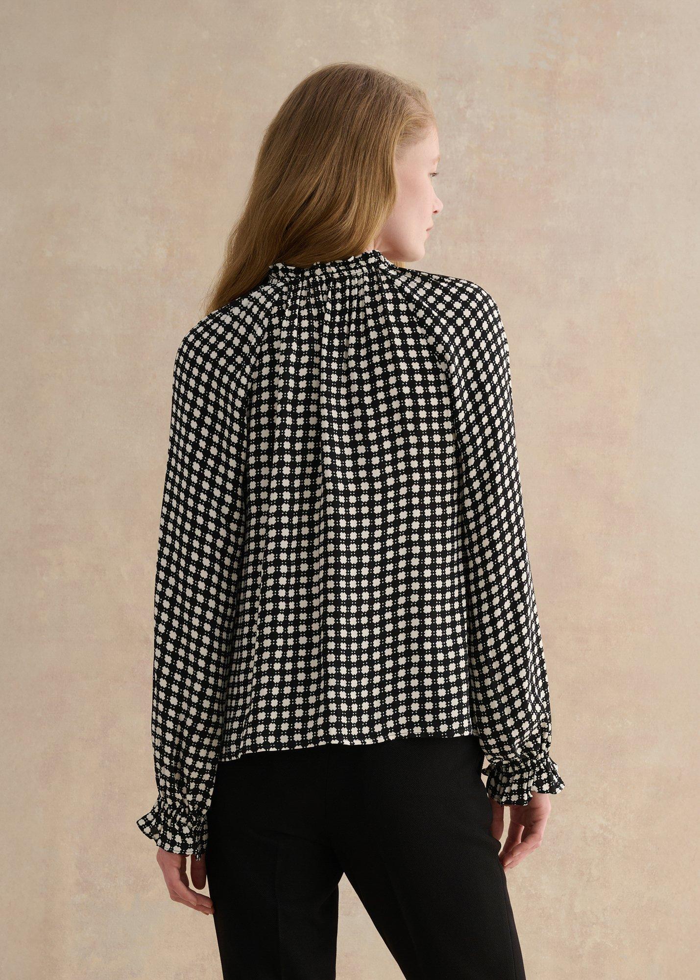 Hewlett Geo Top, Black Cream, hi-res