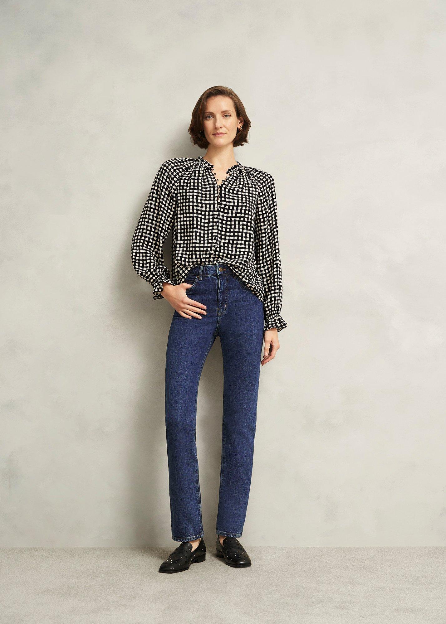 Hewlett Geo Top, Black Cream, hi-res