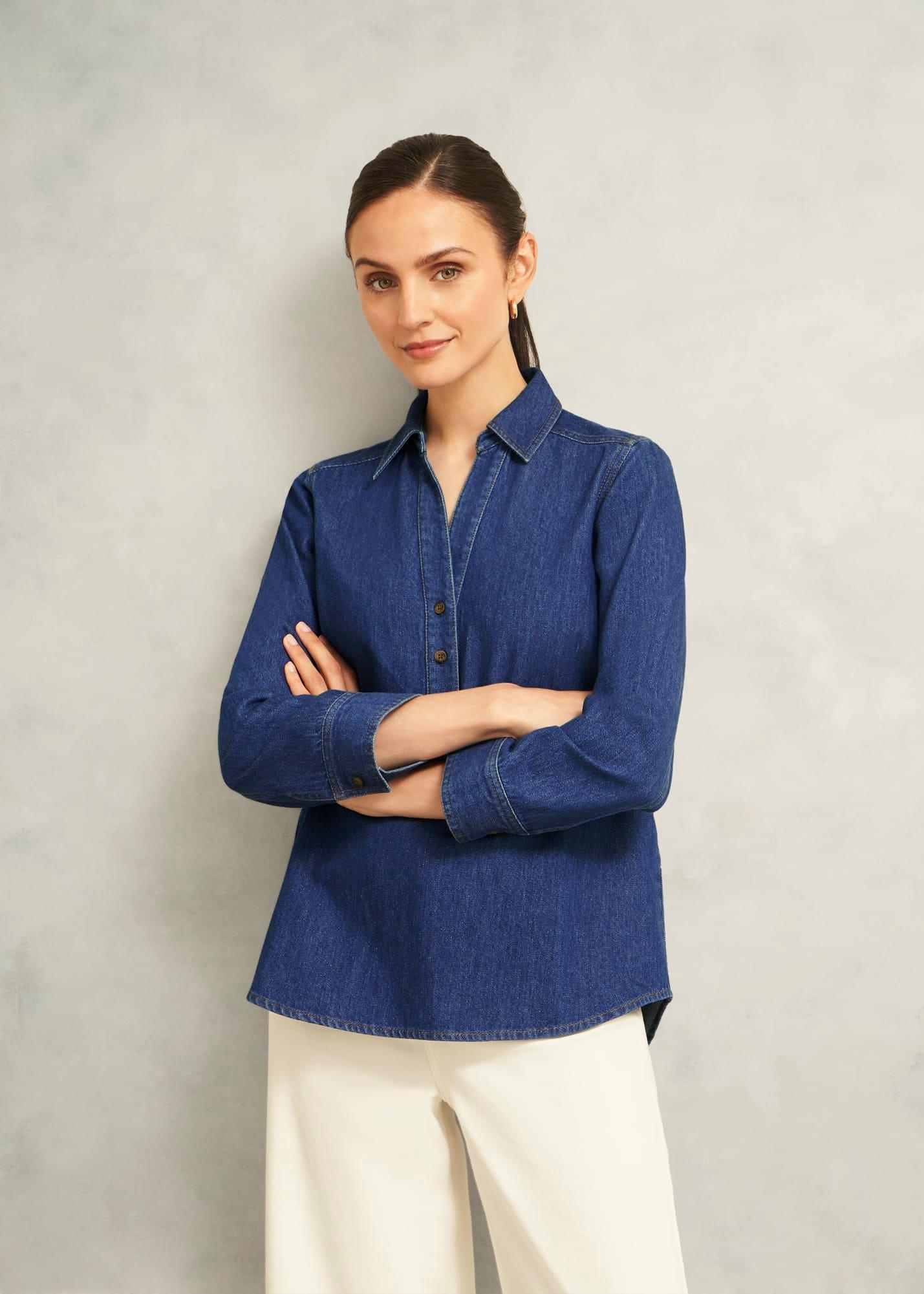 Elena Denim Blouse