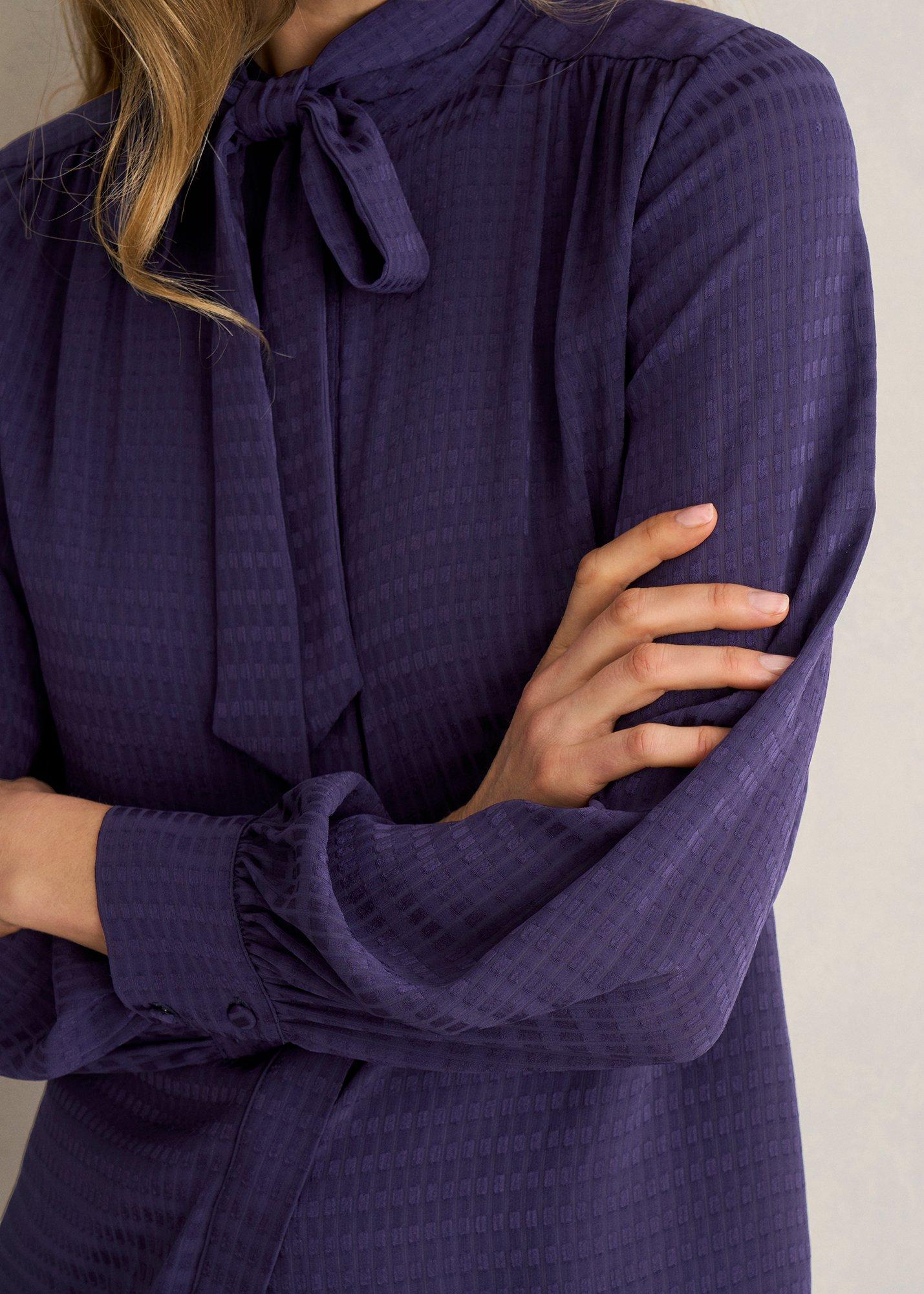 Gabrielle Blouse, Midnight Purple, hi-res