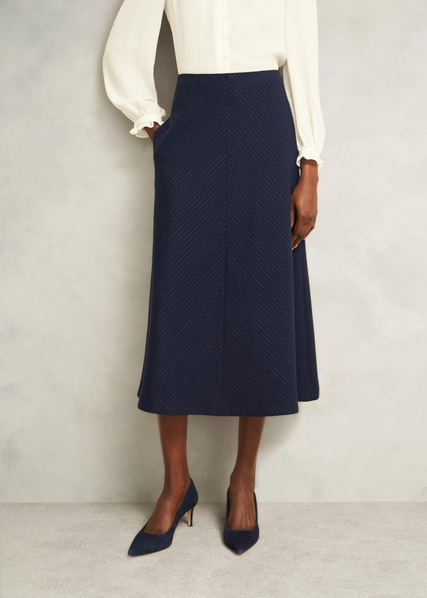 Laura Skirt, Navy Ivory, hi-res