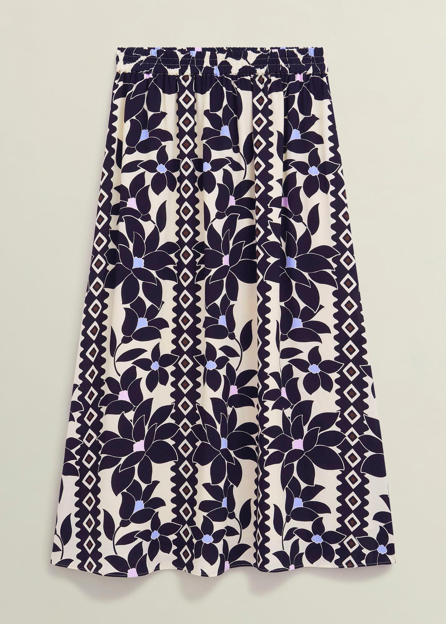 Lyra Skirt, Navy Multi, hi-res