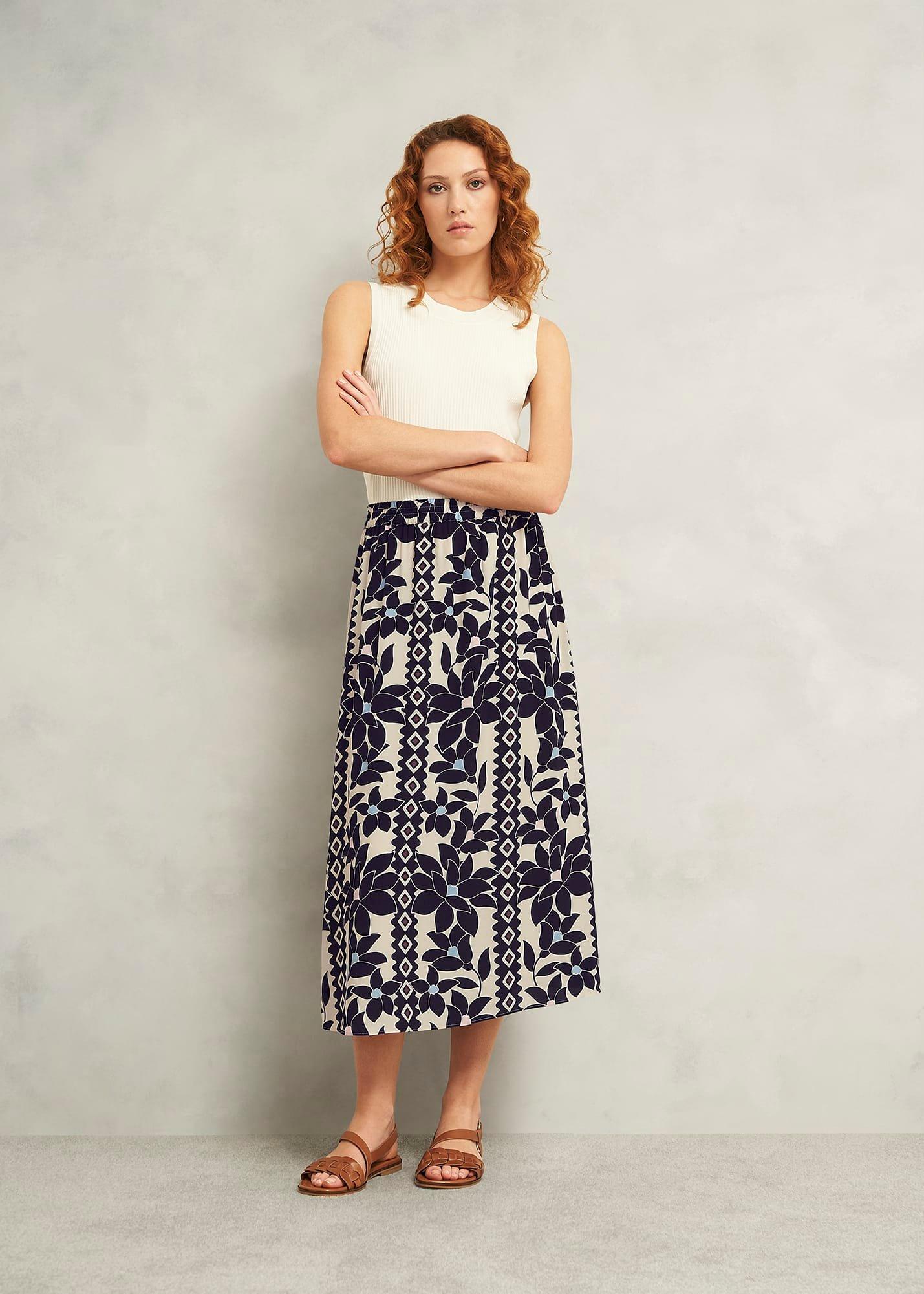 Lyra Skirt, Navy Multi, hi-res
