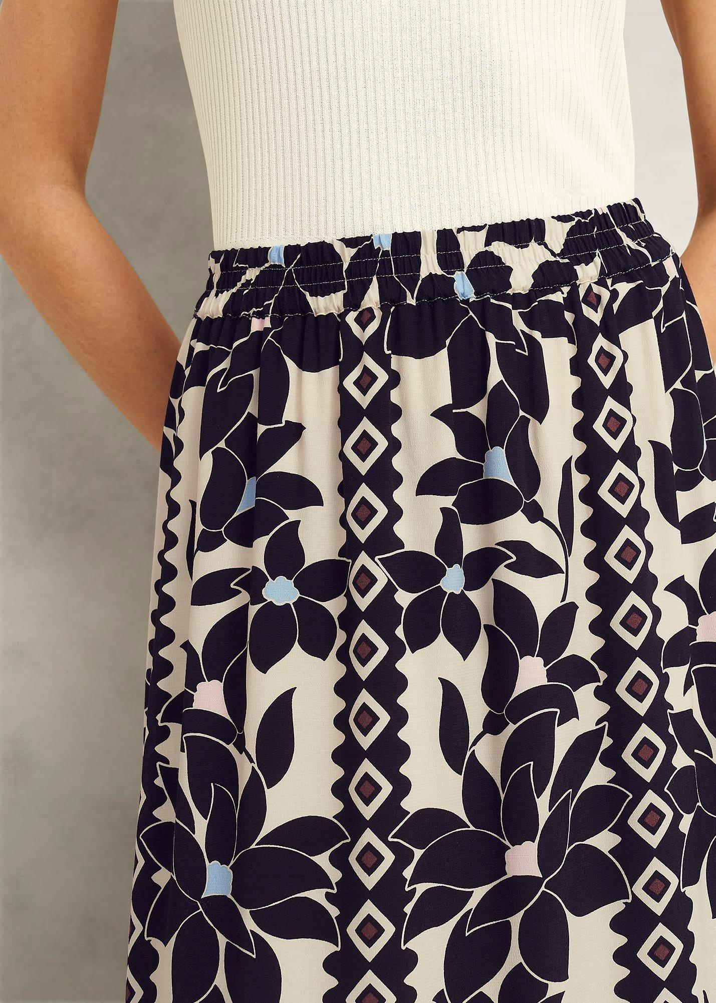 Lyra Skirt, Navy Multi, hi-res