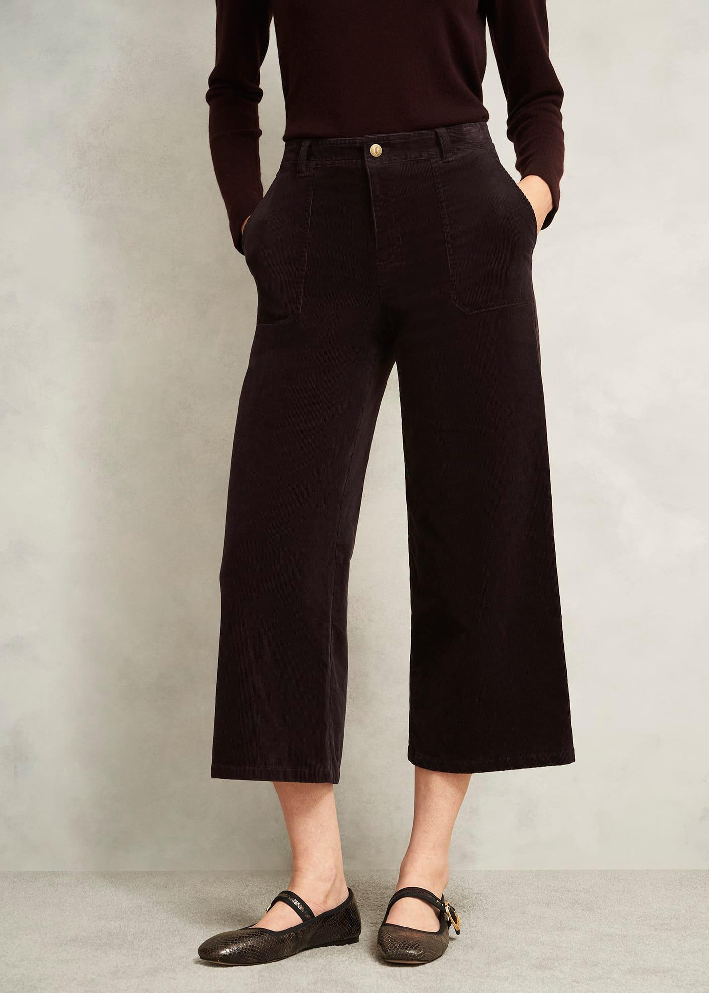 Kendall Corduroy Trousers, Deep Brown, hi-res