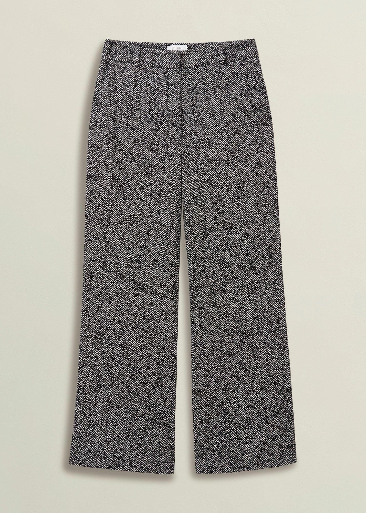 Petite Marlyn Wool Jersey Wide Trousers