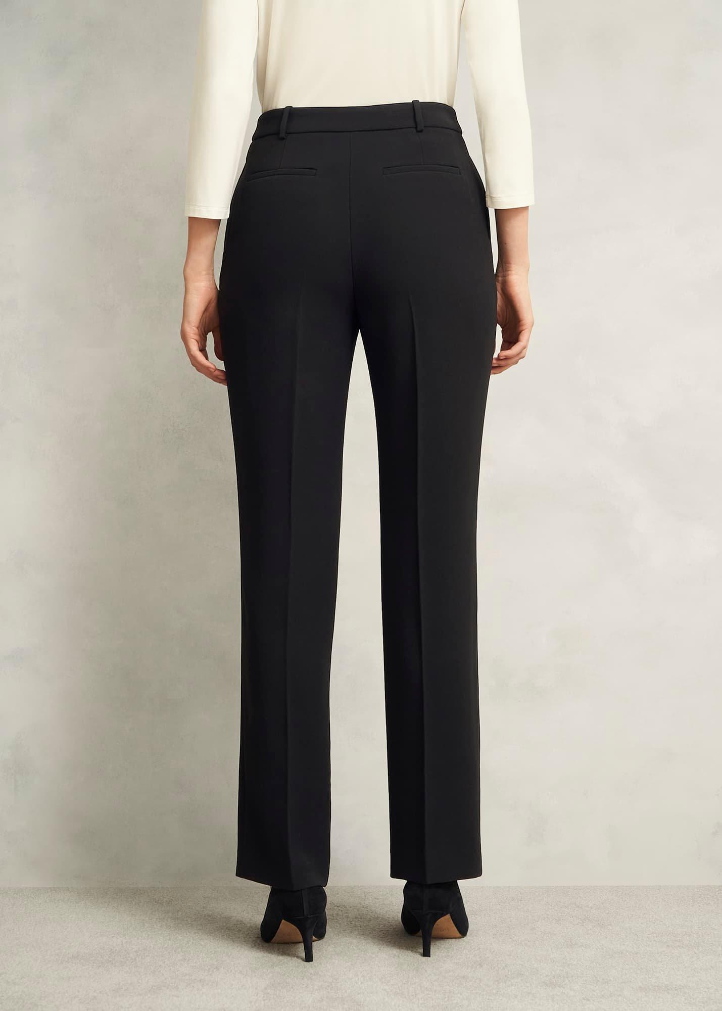Petite Rae Straight Trousers, Black, hi-res