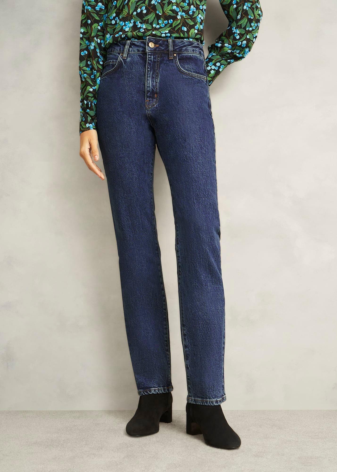 Foley Straight Jeans, Dark Mid Wash, hi-res