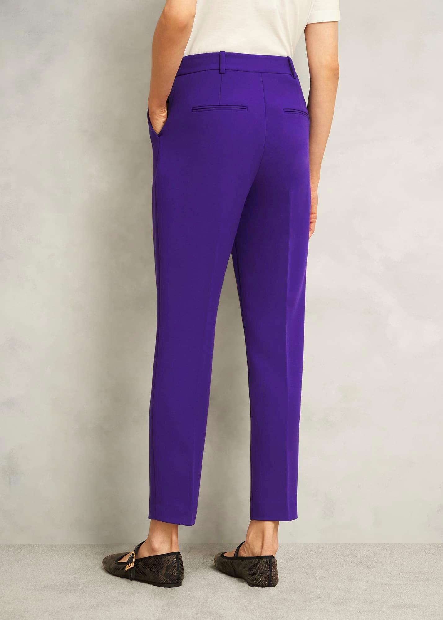 Petite Sami Tapered Trousers, Jewel Purple, hi-res