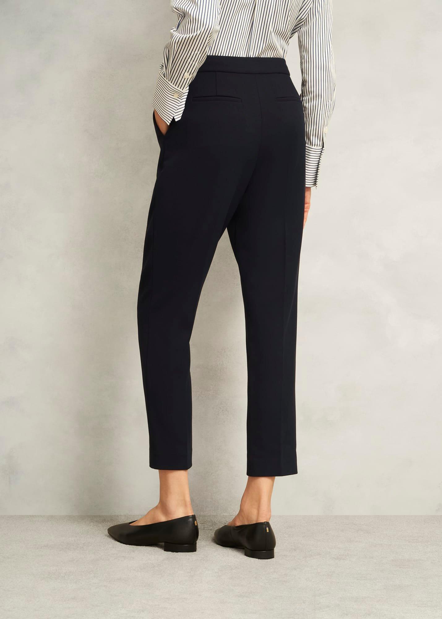 Petite Ivy Slim Trousers, Navy, hi-res