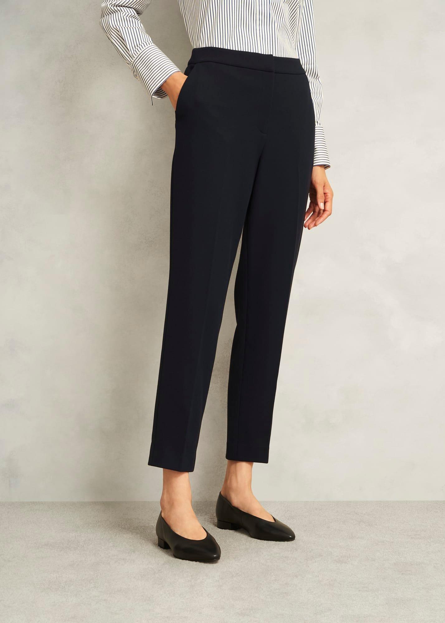 Petite Ivy Slim Trousers, Navy, hi-res