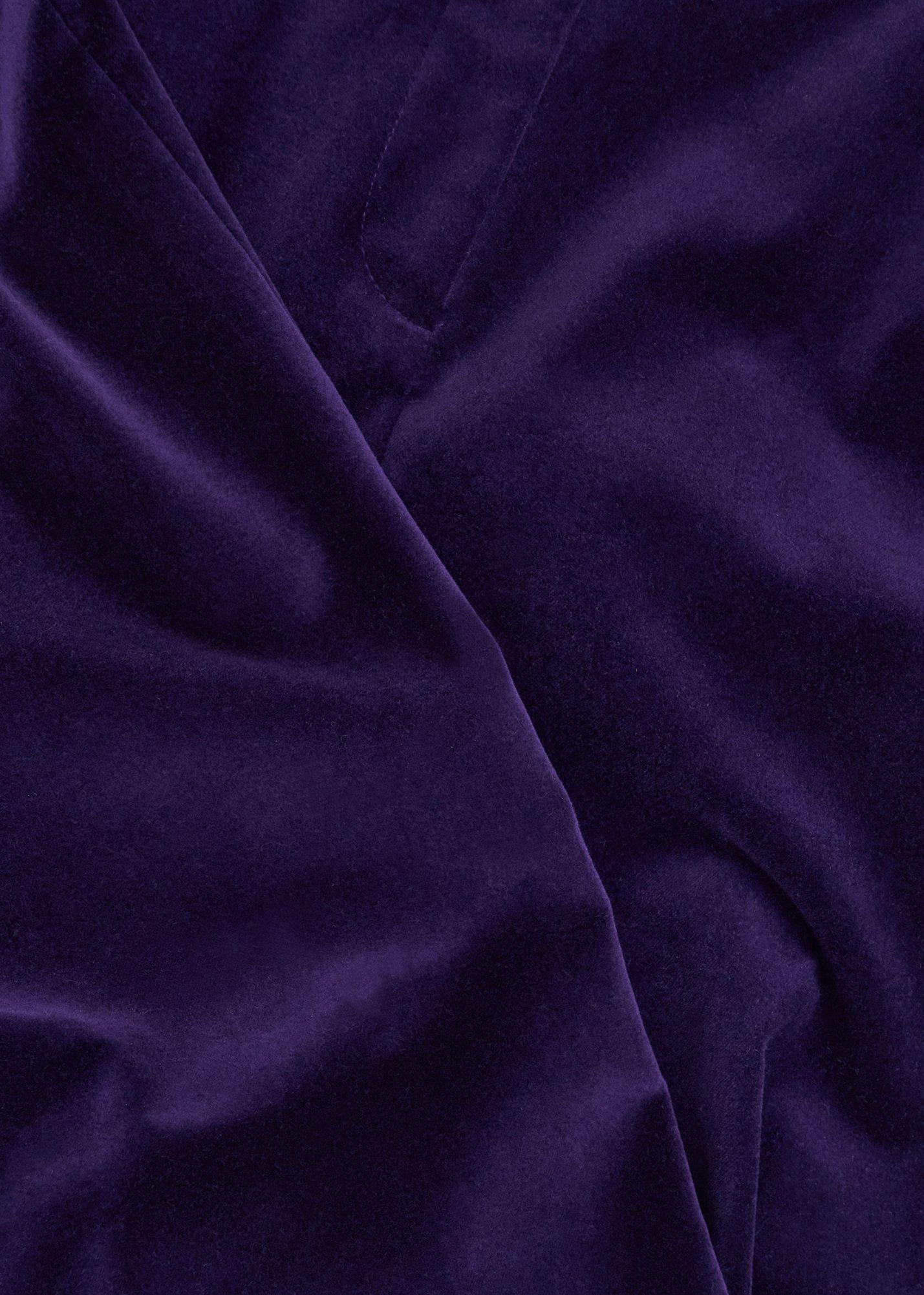 Heather Velvet Trousers, Midnight Purple, hi-res