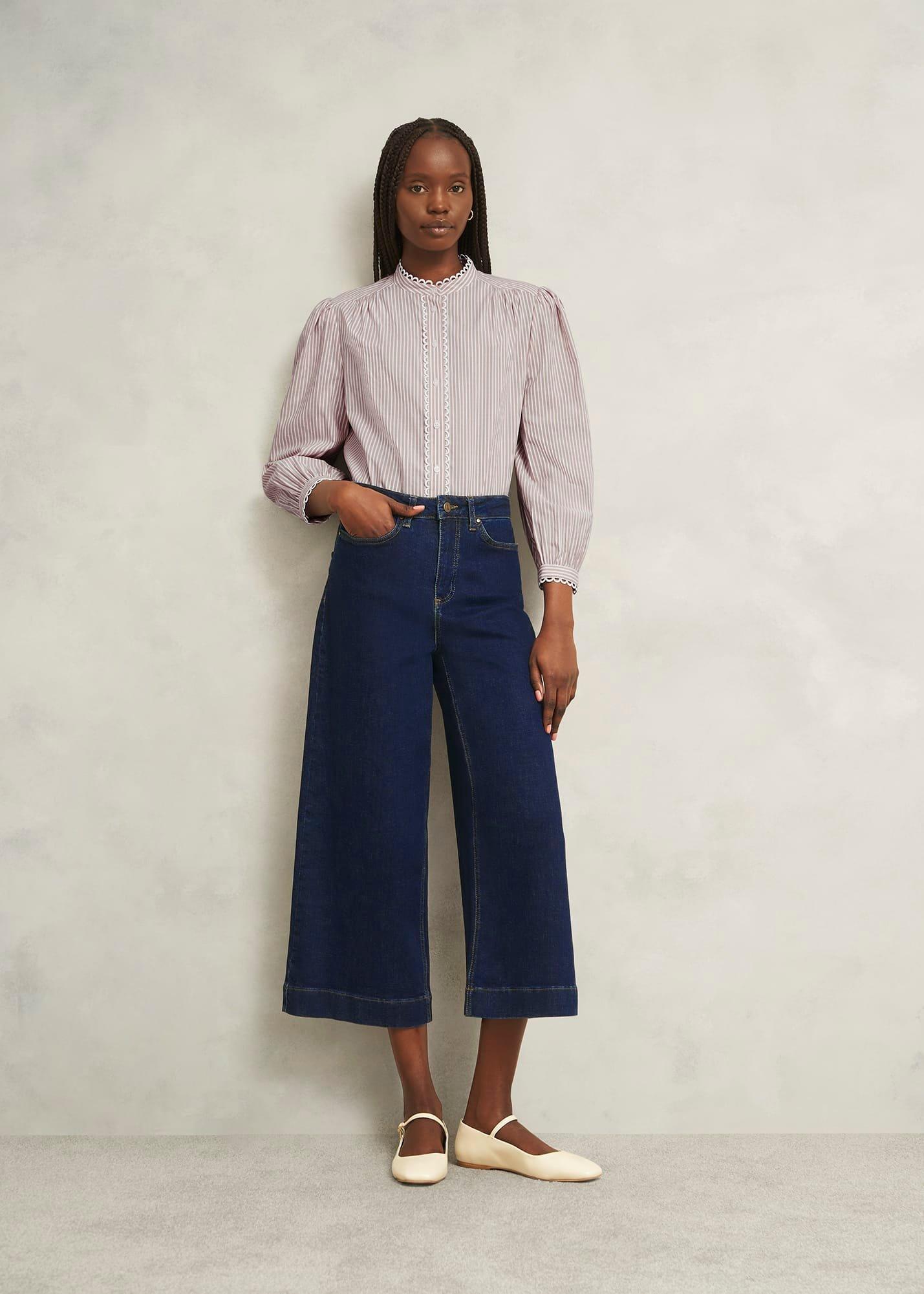 Brinley Crop Wide Leg Jeans