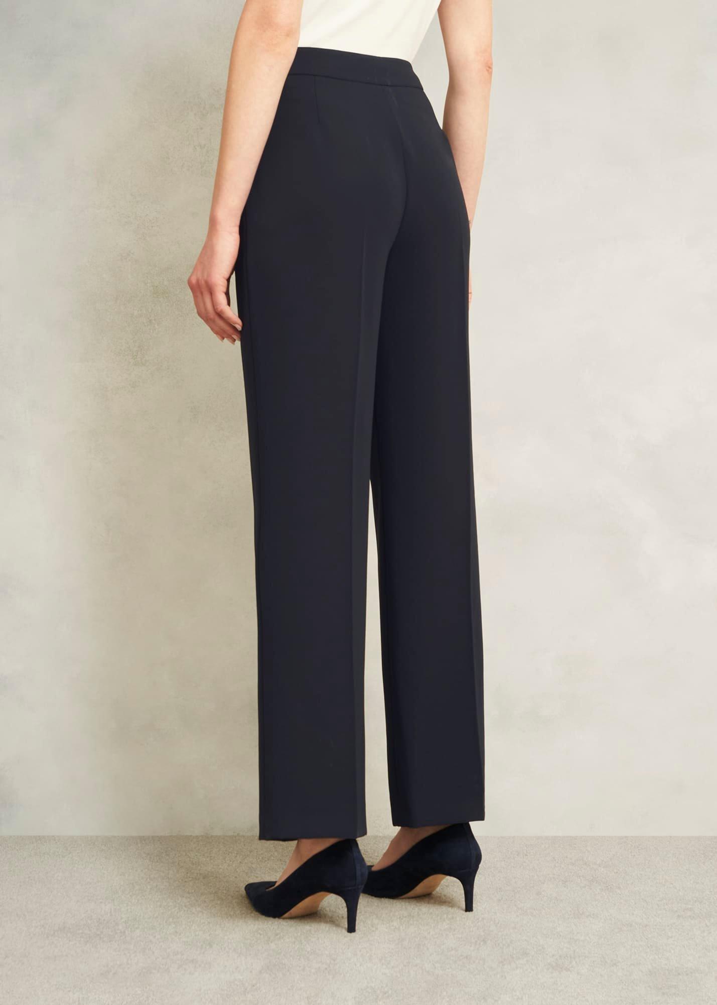 Mel Wide Trousers, Navy, hi-res