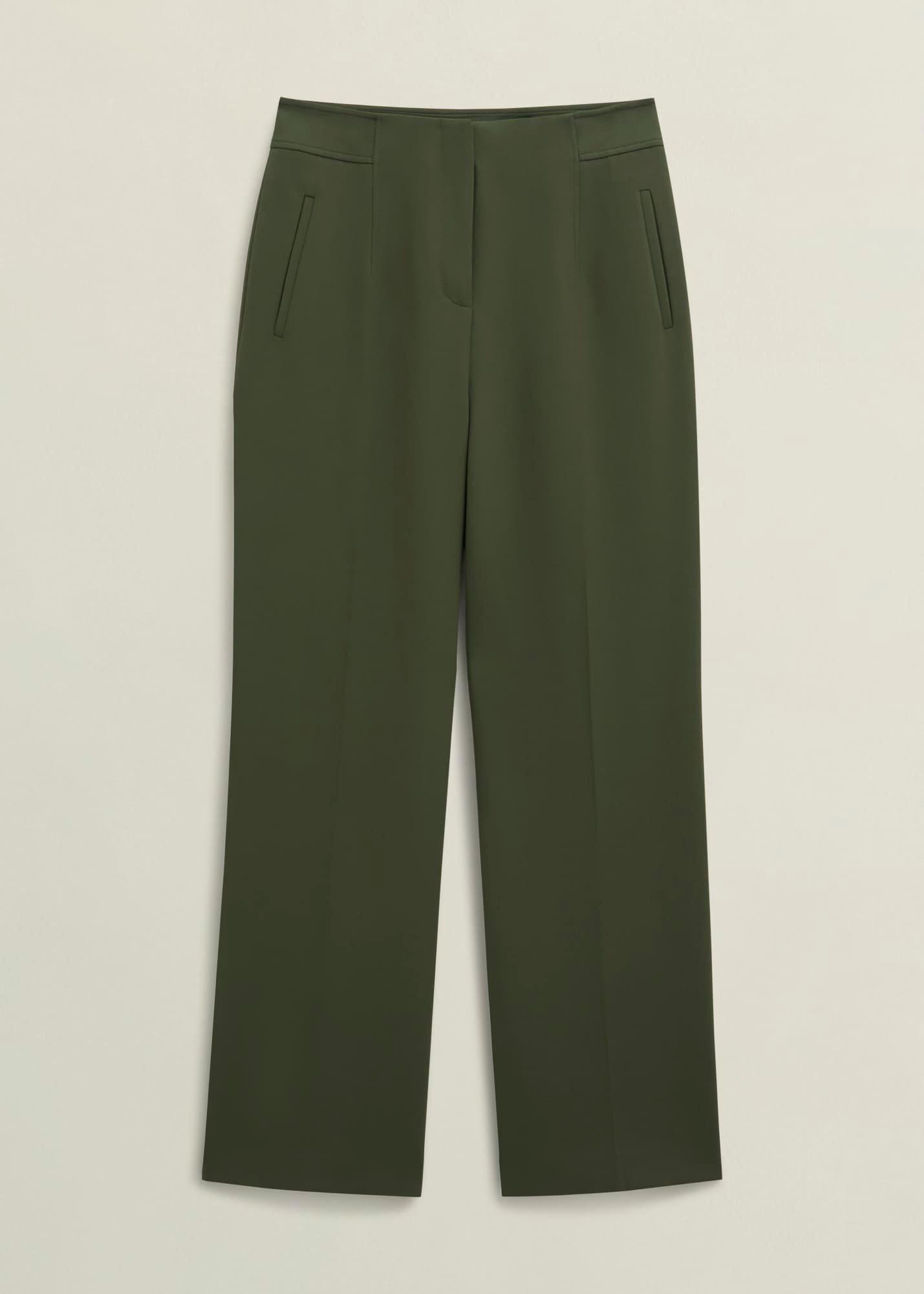 Neava Wide Trousers, Yew Green, hi-res