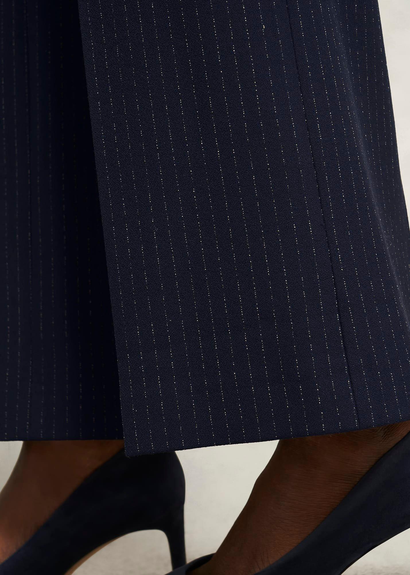 Alisa Wide Trousers, Navy Ivory, hi-res