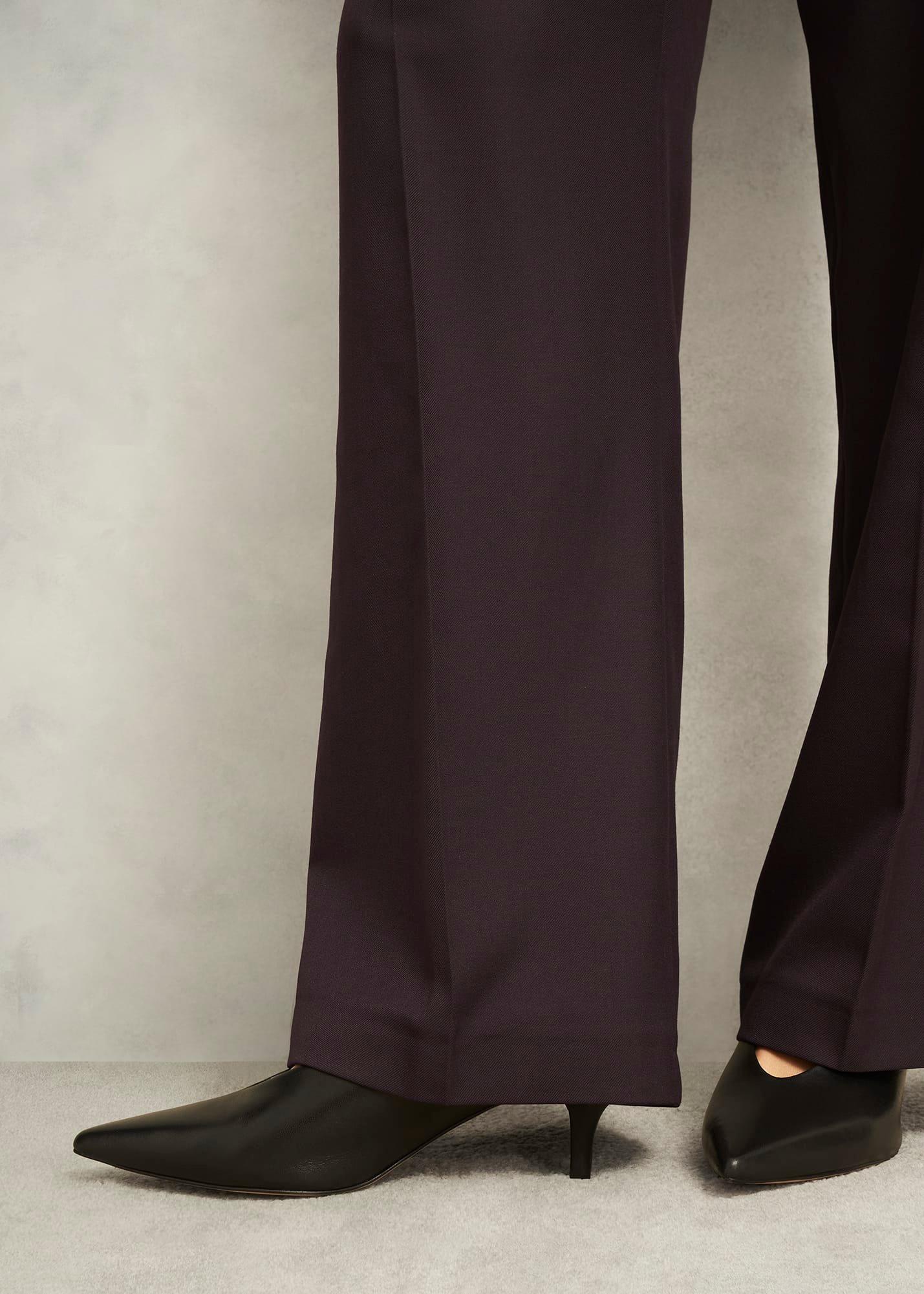 Clement Wide Trousers, Chocolate, hi-res