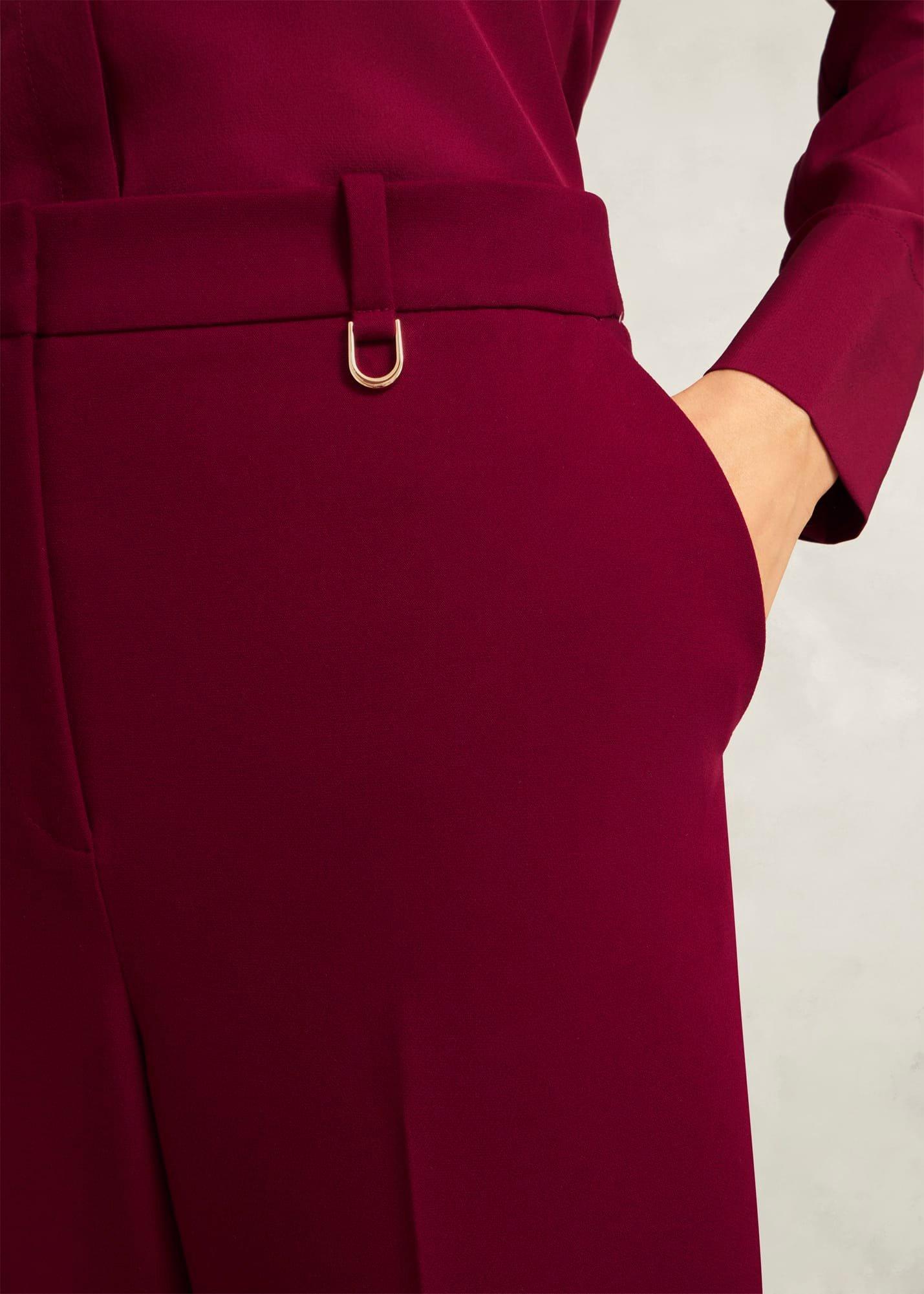 Mabel Straight Trousers, Beryl Red, hi-res