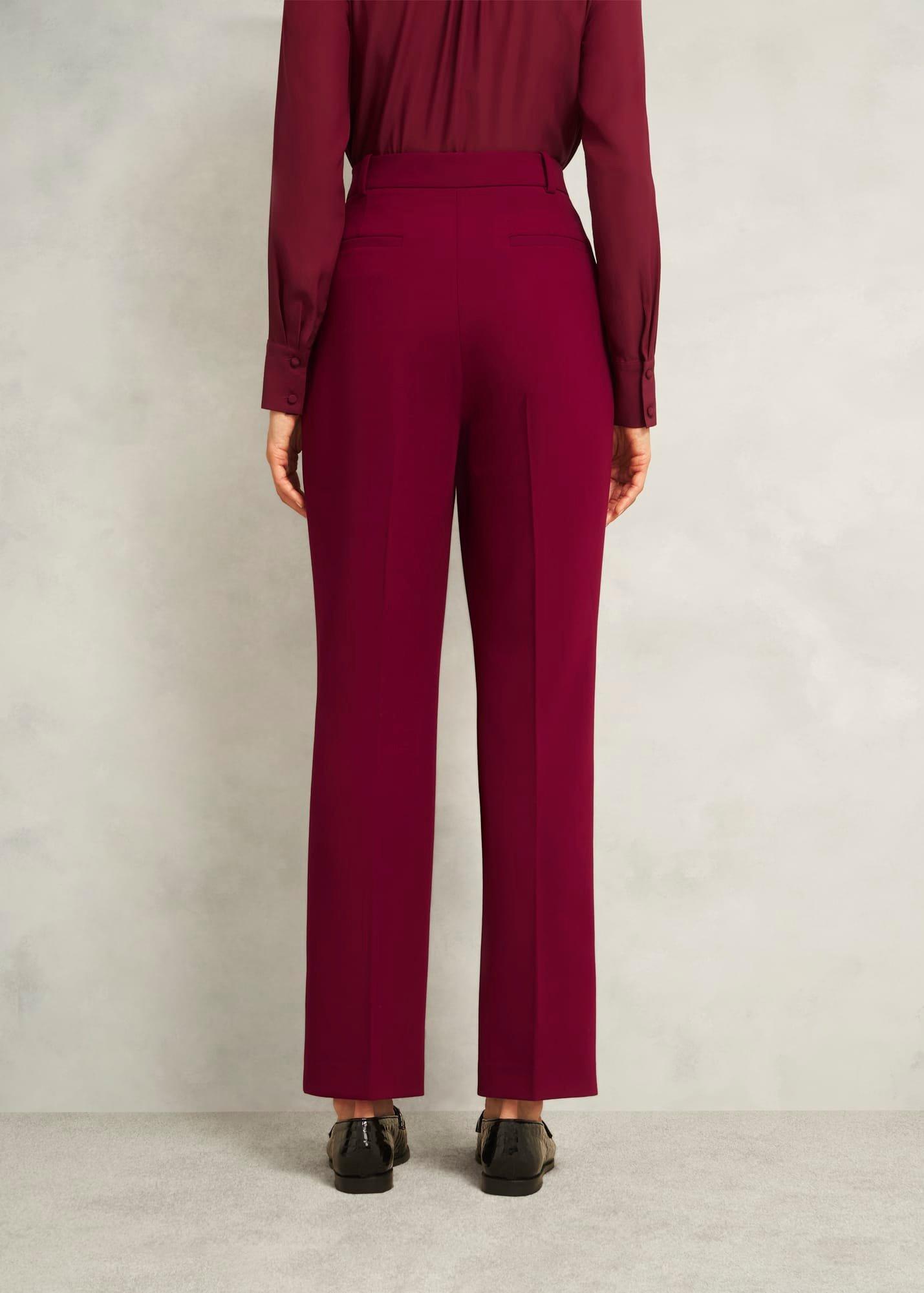 Mabel Straight Trousers, Beryl Red, hi-res