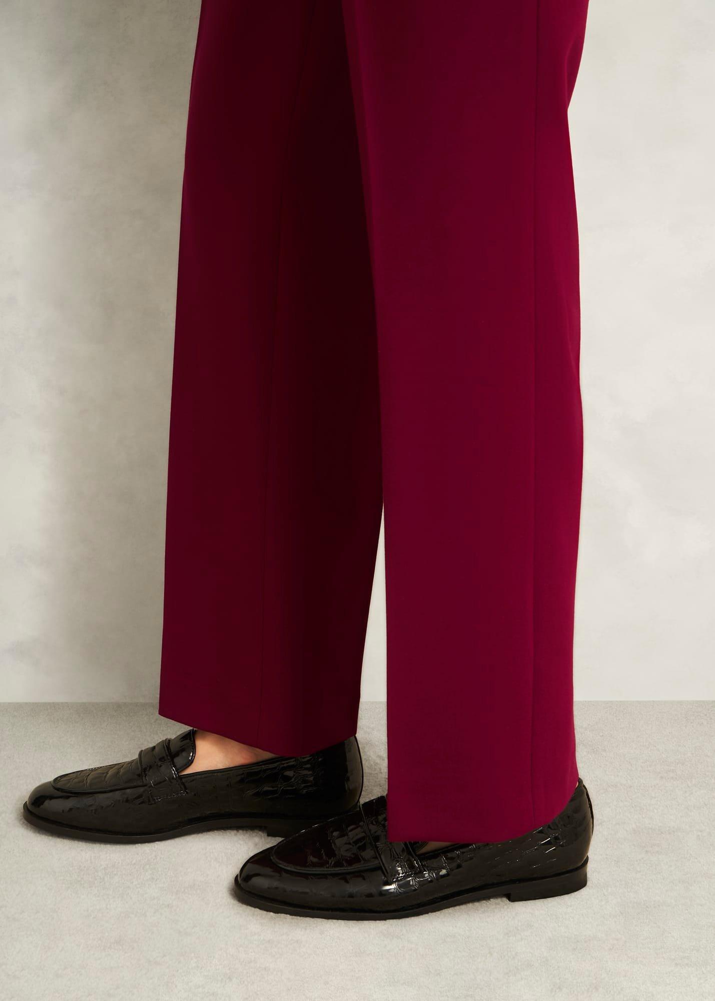 Mabel Straight Trousers, Beryl Red, hi-res
