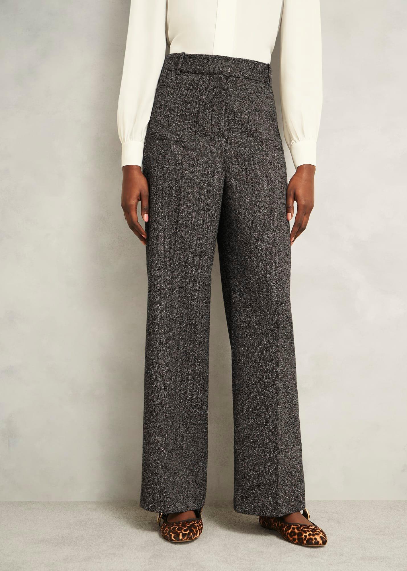 Blaire Wide Trousers, Black Camel, hi-res