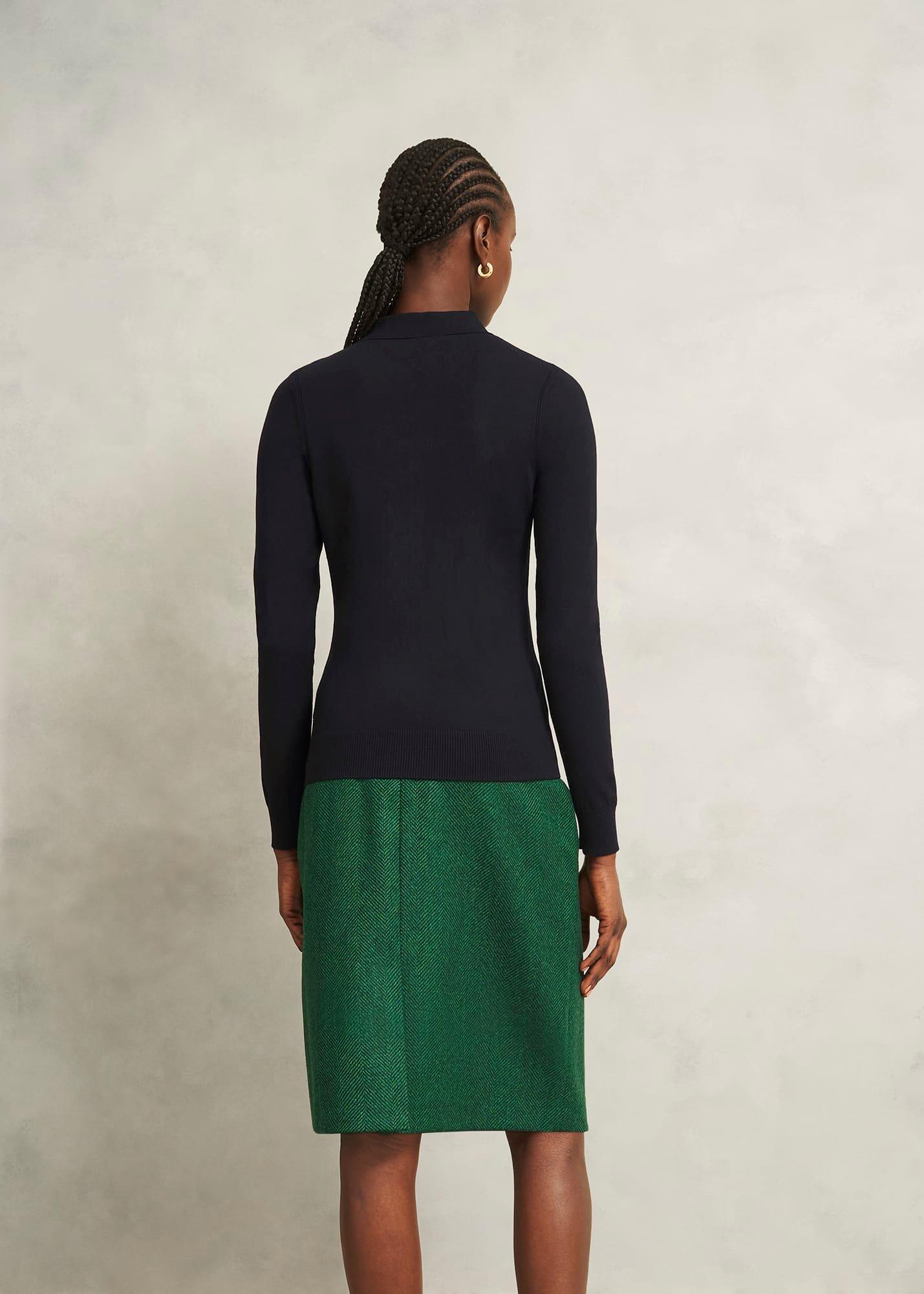 Jessica Knitted Shirt, Black, hi-res