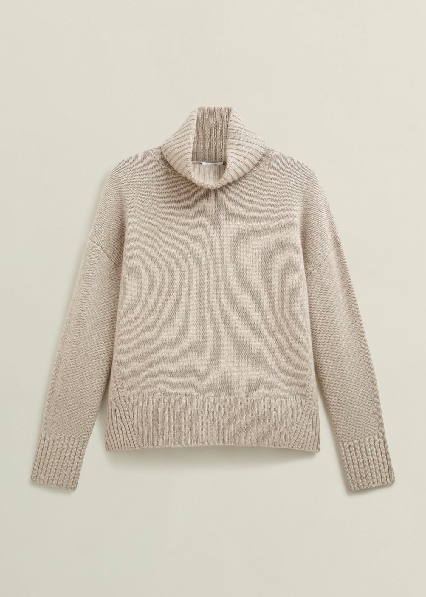 Gabi Rollneck Wool Jumper With Cashmere