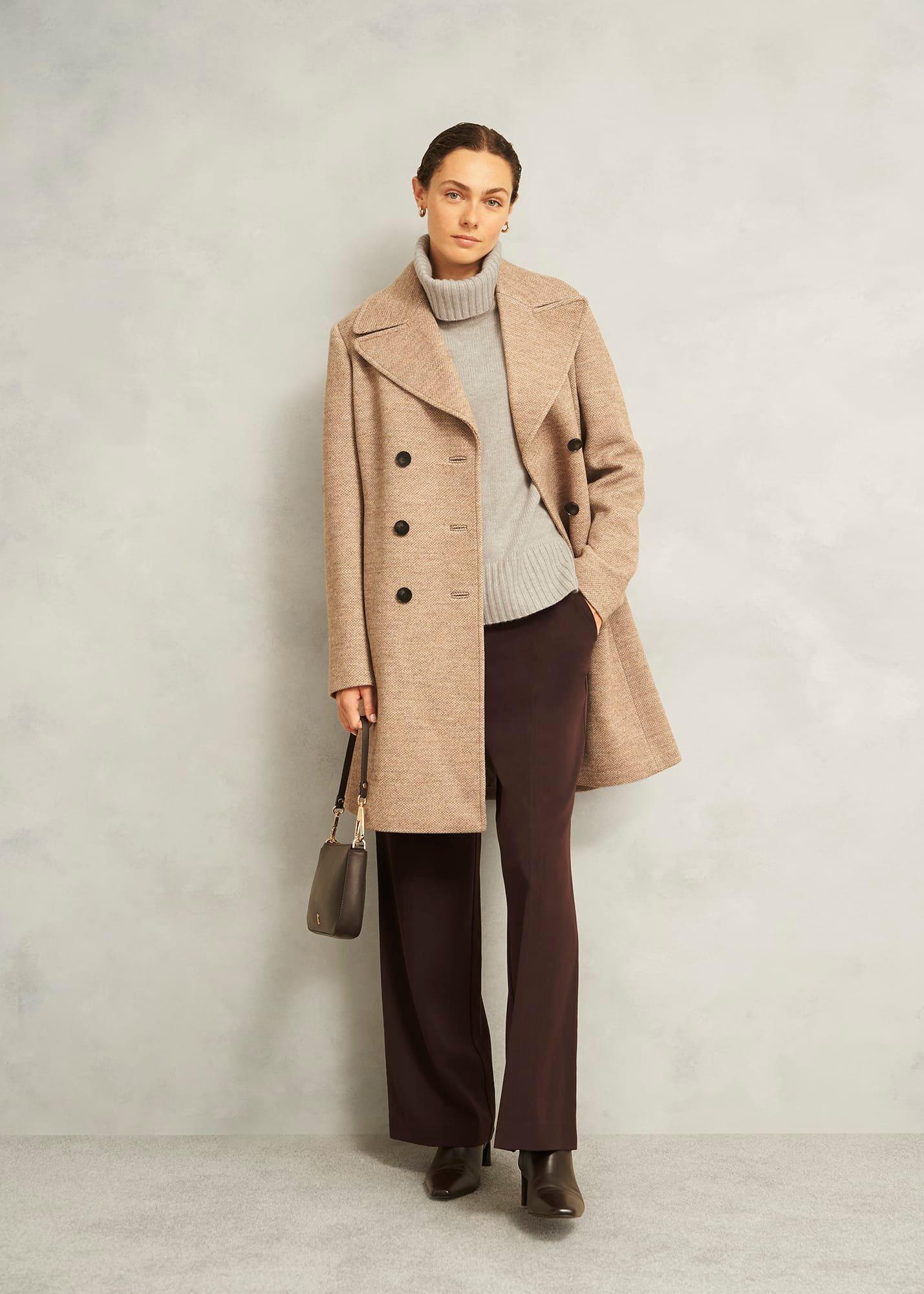 Gabi Rollneck Wool Jumper With Cashmere, Oatmeal Marl, hi-res