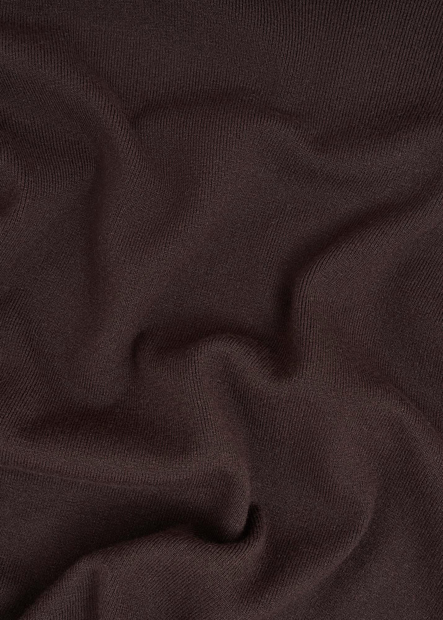 Yvette Roll Neck Knitted Jumper, Alder Brown, hi-res