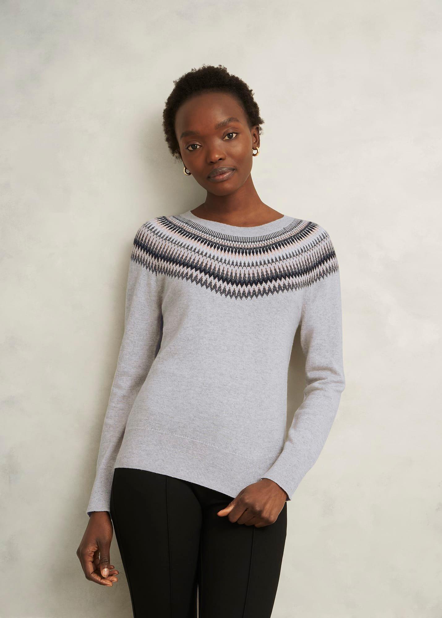 Sparkle Greta Fairisle Wool Blend Knitted Jumper