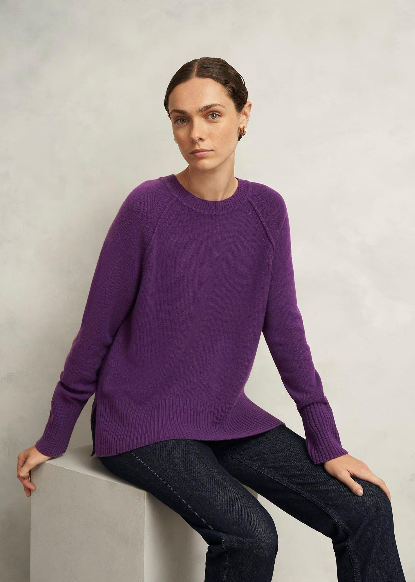 Mandy Wool Blend Crew Neck Knitted Sweater
