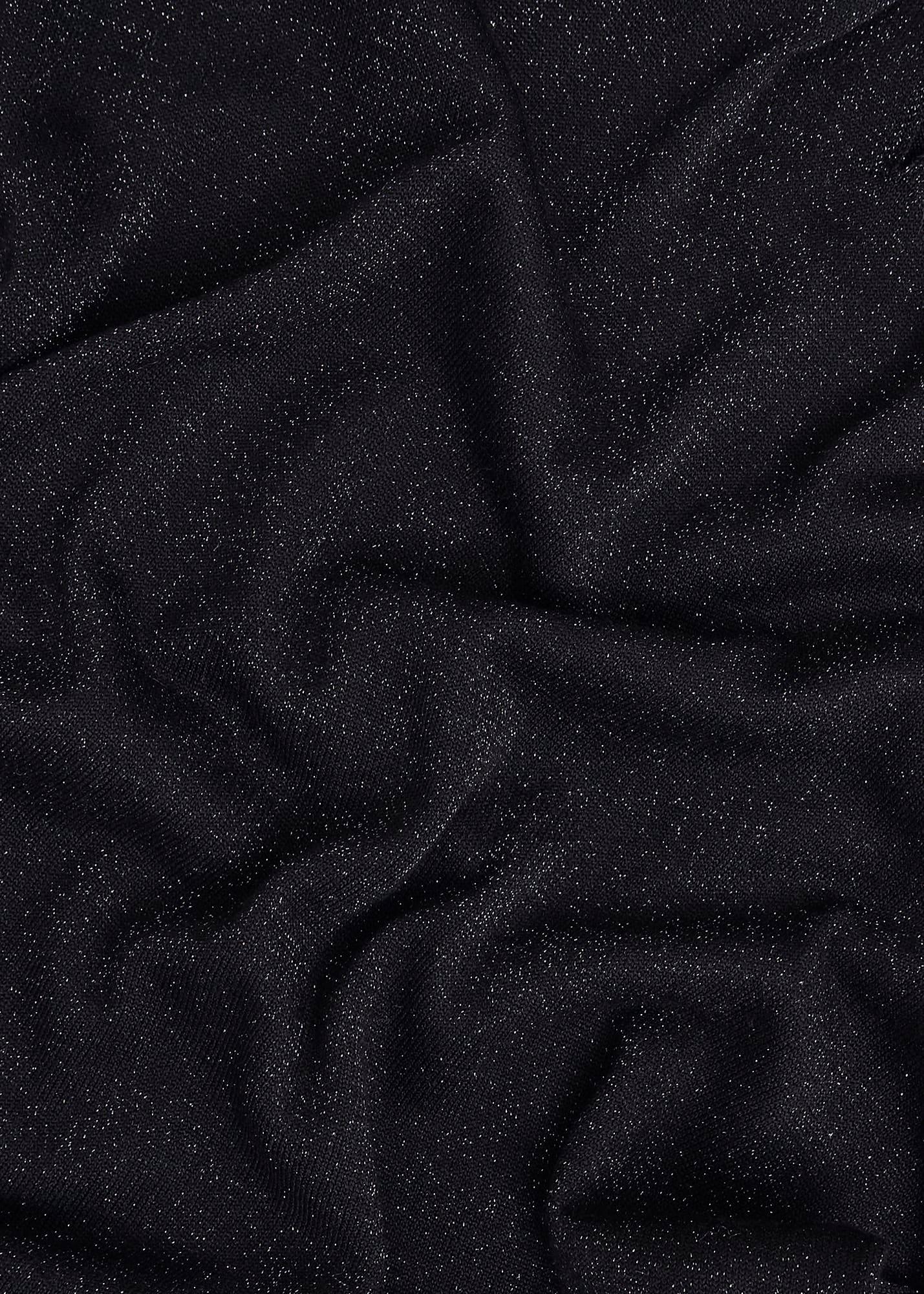 Sparkle Effie Keyhole Knitted Jumper, Black, hi-res