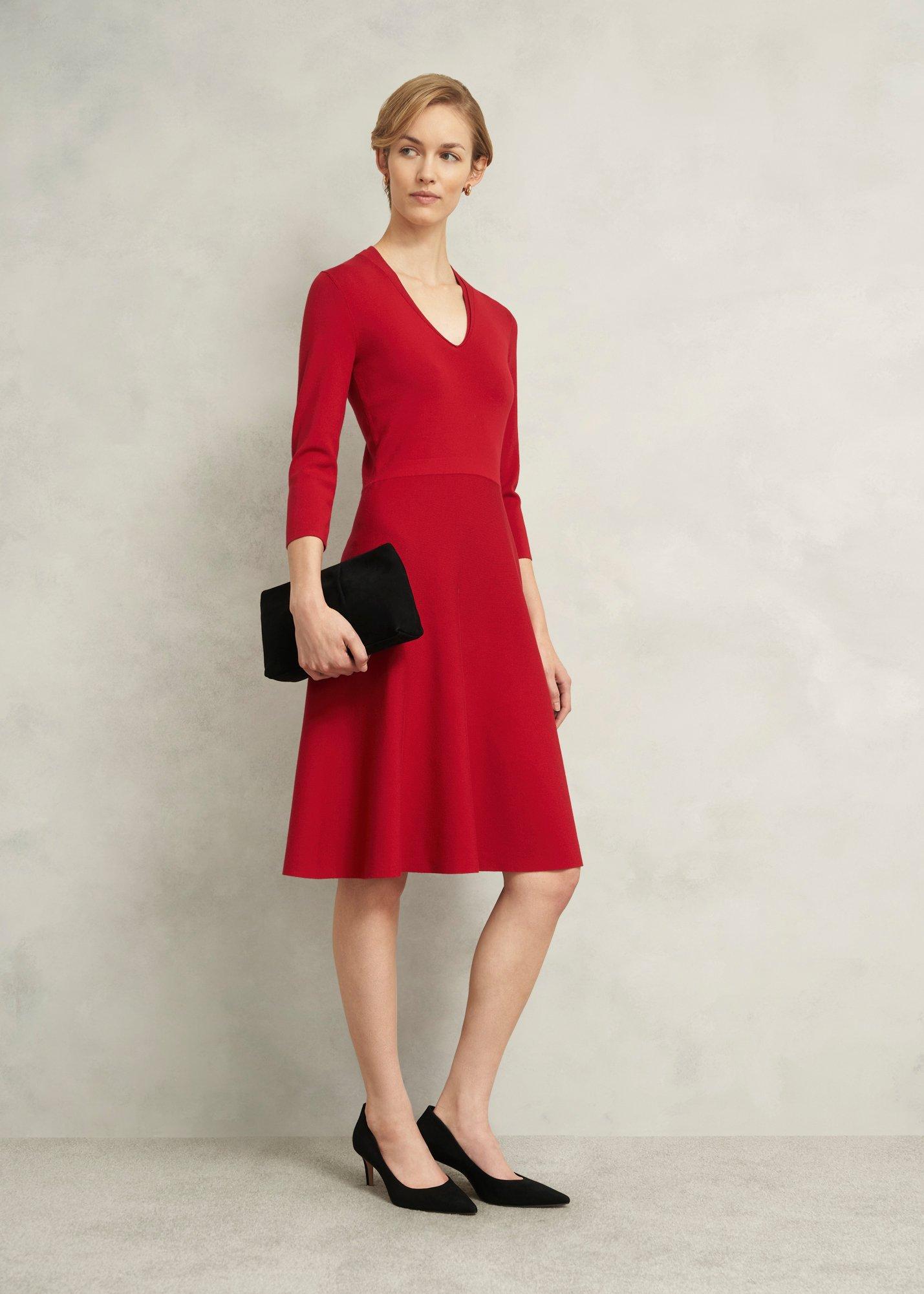 Petite Scarlett Dress, Pomegranate Red, hi-res