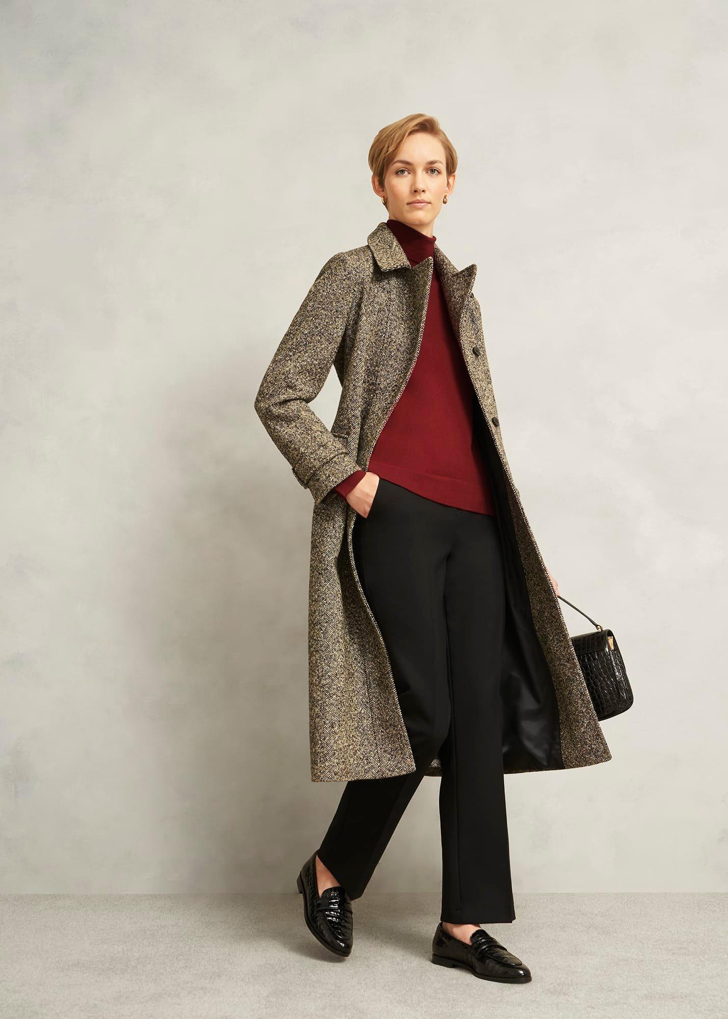 Lara Merino Rollneck Jumper, Beryl Red, hi-res