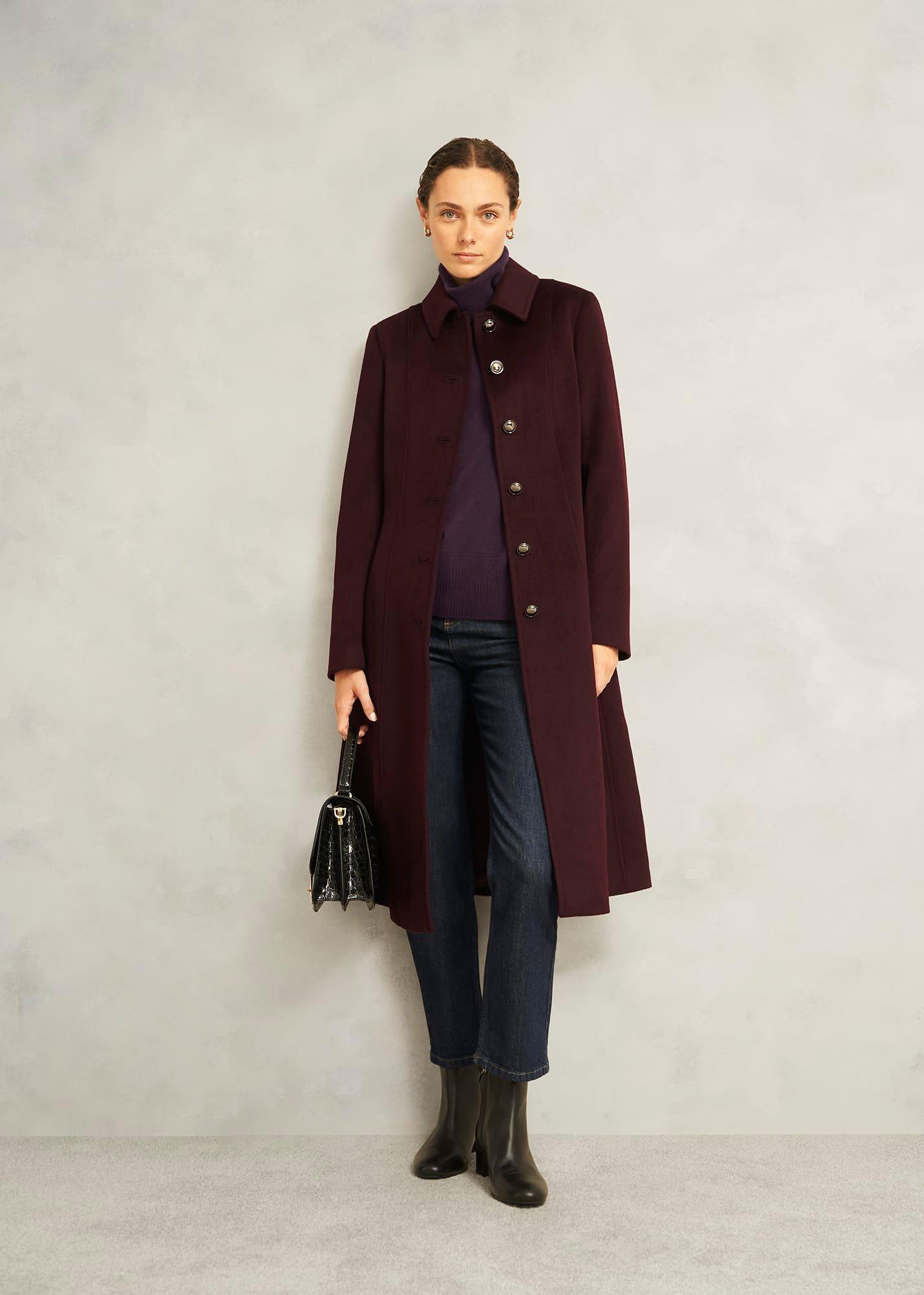 Delora Cashmere Jumper, Malbec Purple, hi-res