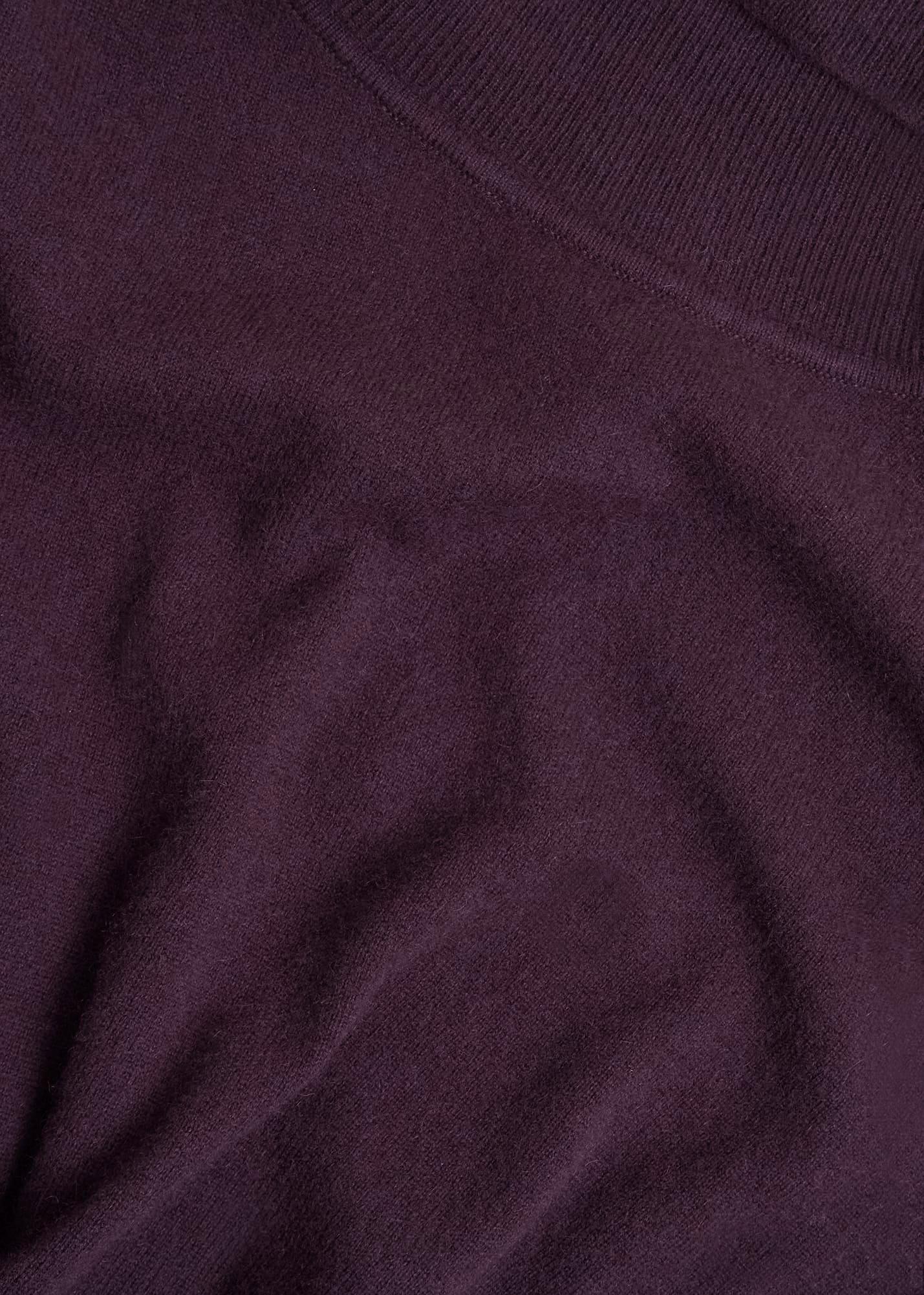 Delora Cashmere Jumper, Malbec Purple, hi-res
