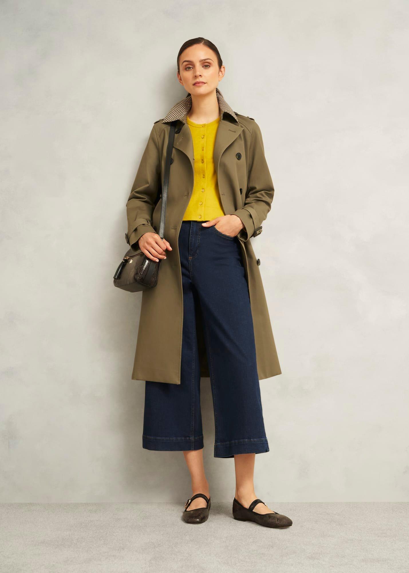 Michelle Cotton Cardigan, Gold Chartreuse, hi-res