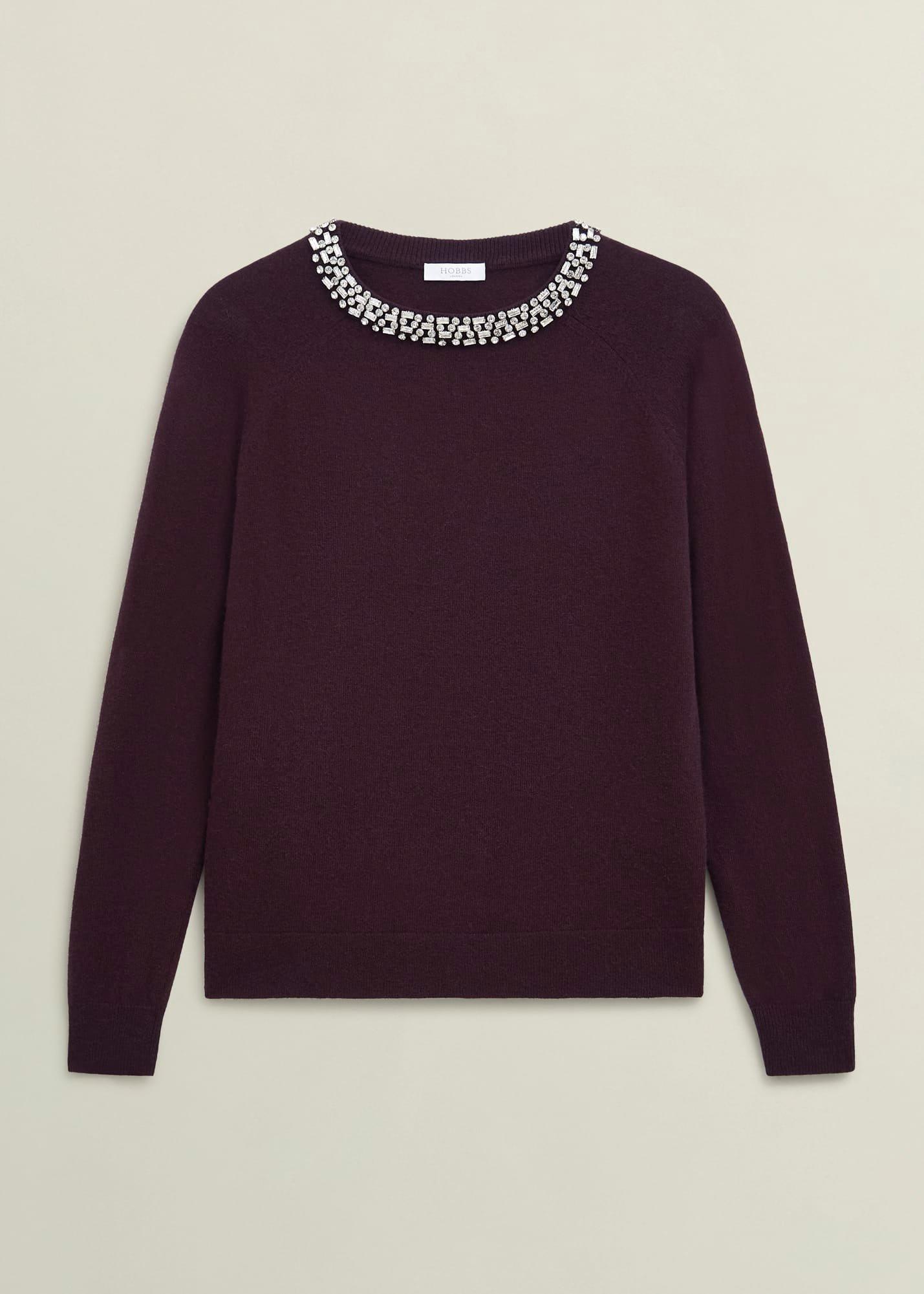 Sherry Wool Blend Gem Detail Jumper