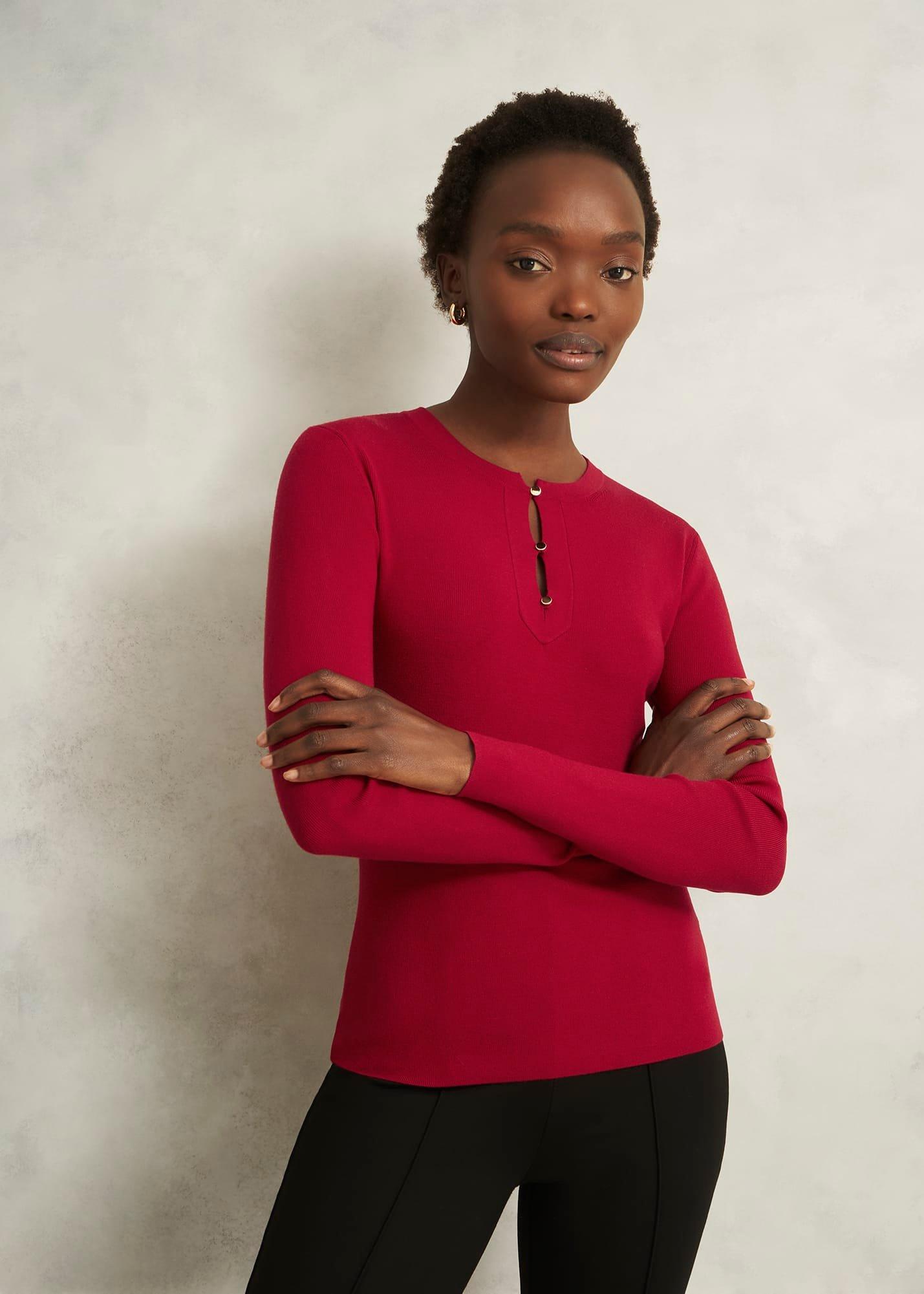 Hayden Button Detail Knitted Jumper