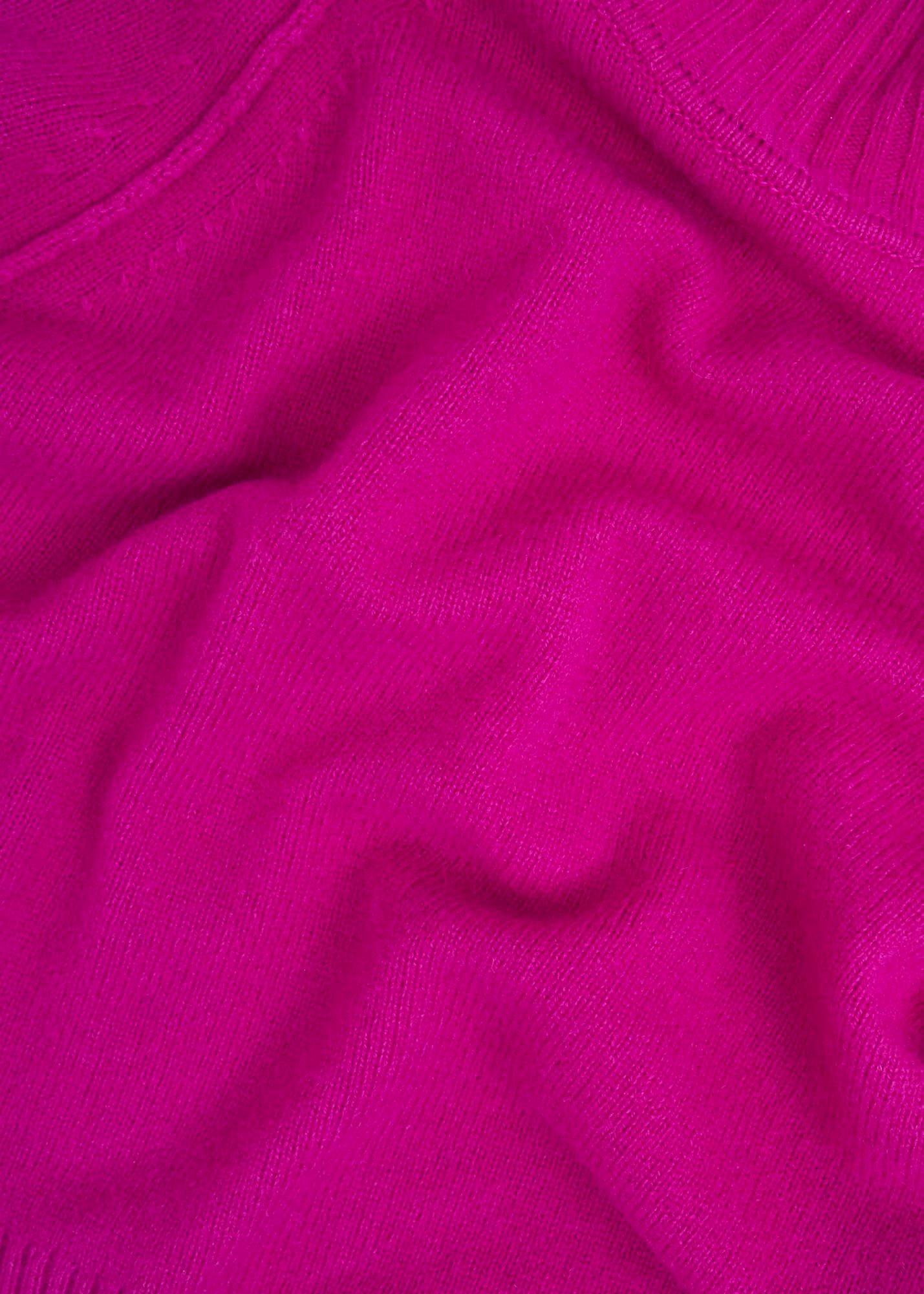 Pink Lorraine Wool Blend Turtle Neck Knitted Jumper, Magenta Pink, hi-res