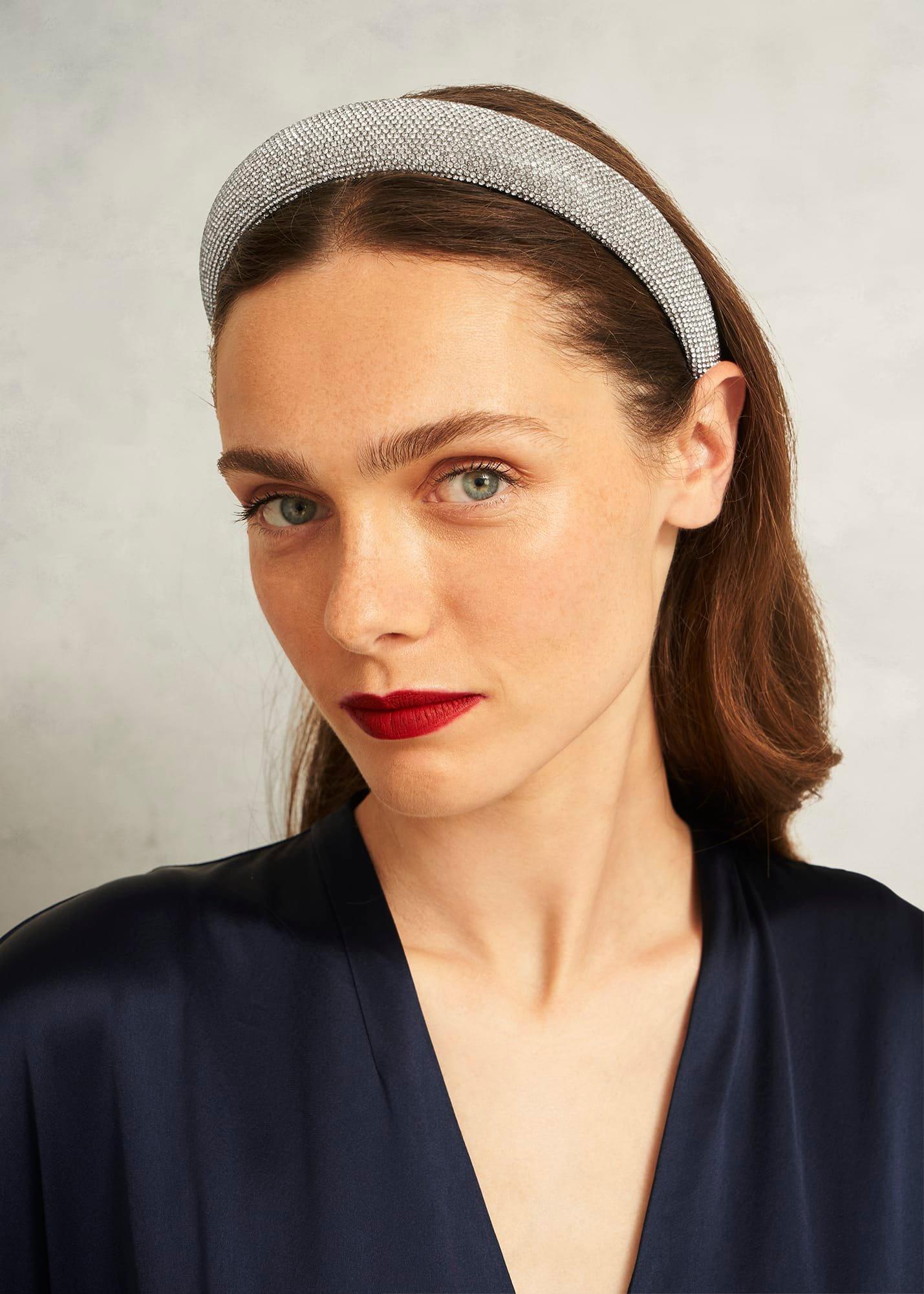 Rosana Sparkle Headband, Silver, hi-res