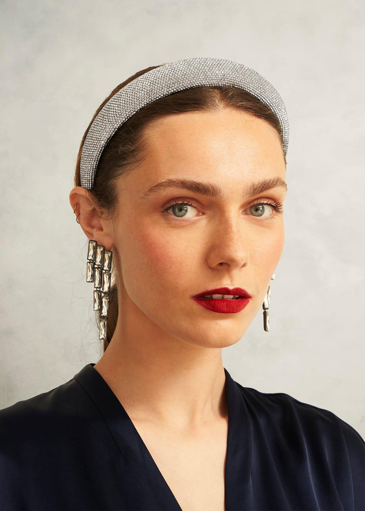 Rosana Sparkle Headband, Silver, hi-res