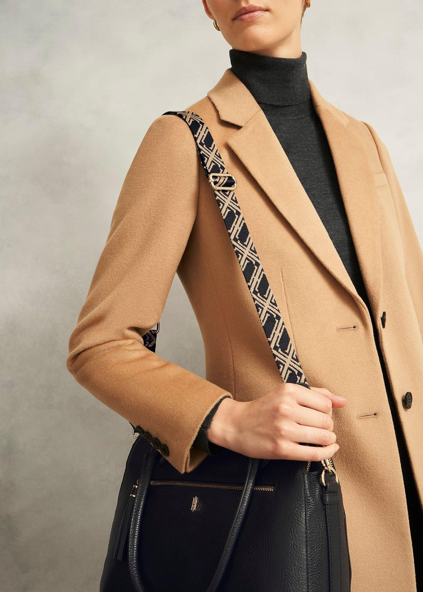 Jacinta Bag Strap, Black Camel, hi-res