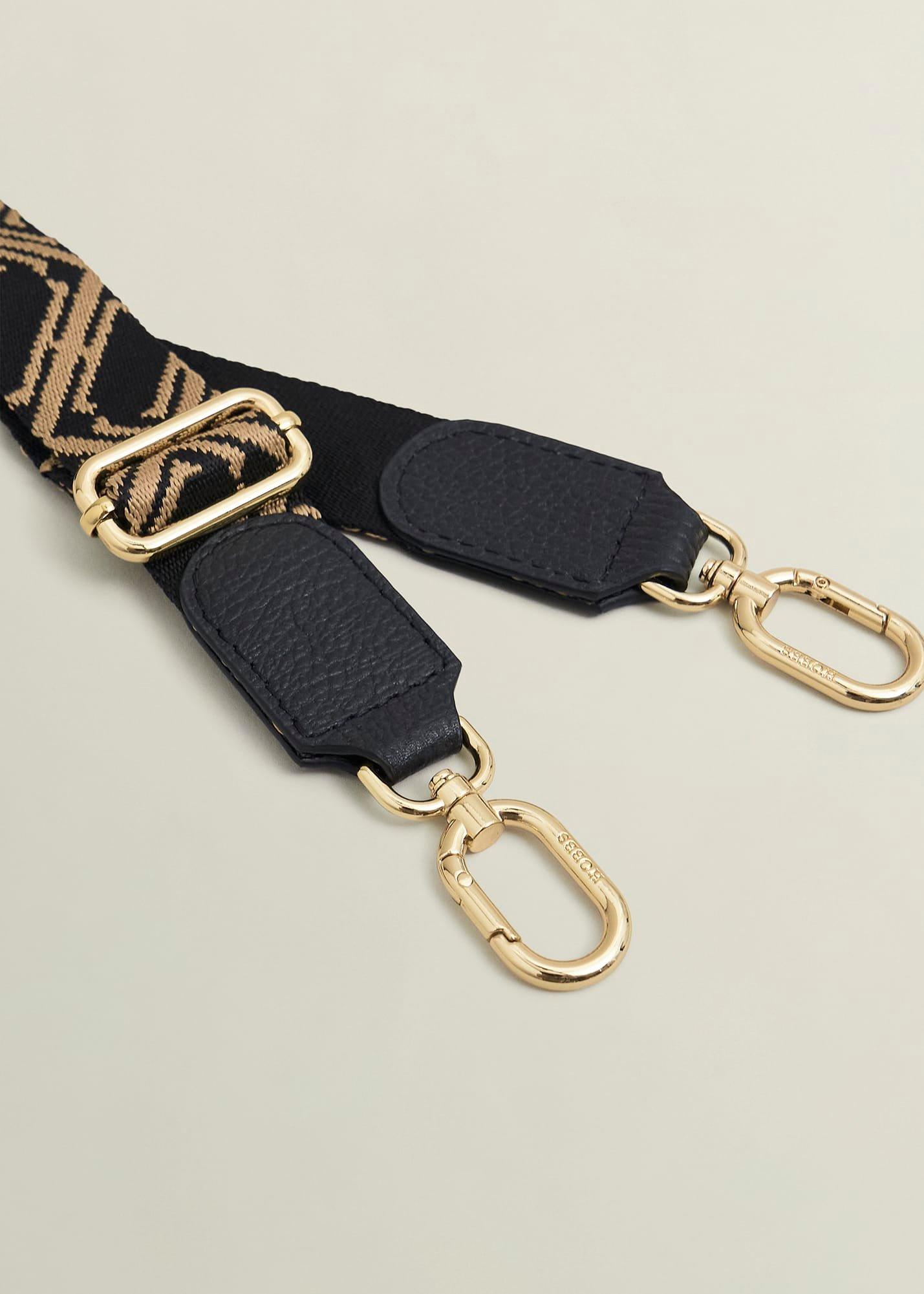 Jacinta Bag Strap, Black Camel, hi-res