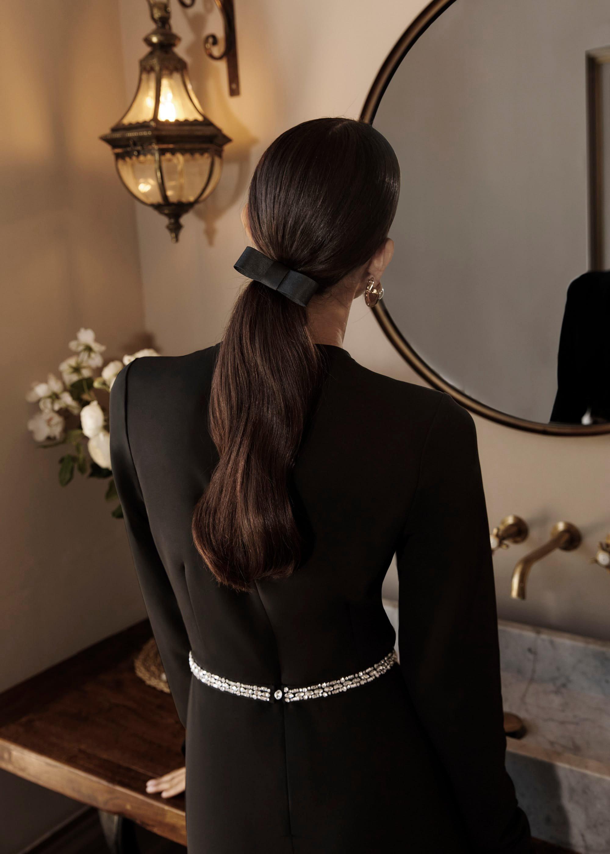 Joelle Bow Satin Hair Clip