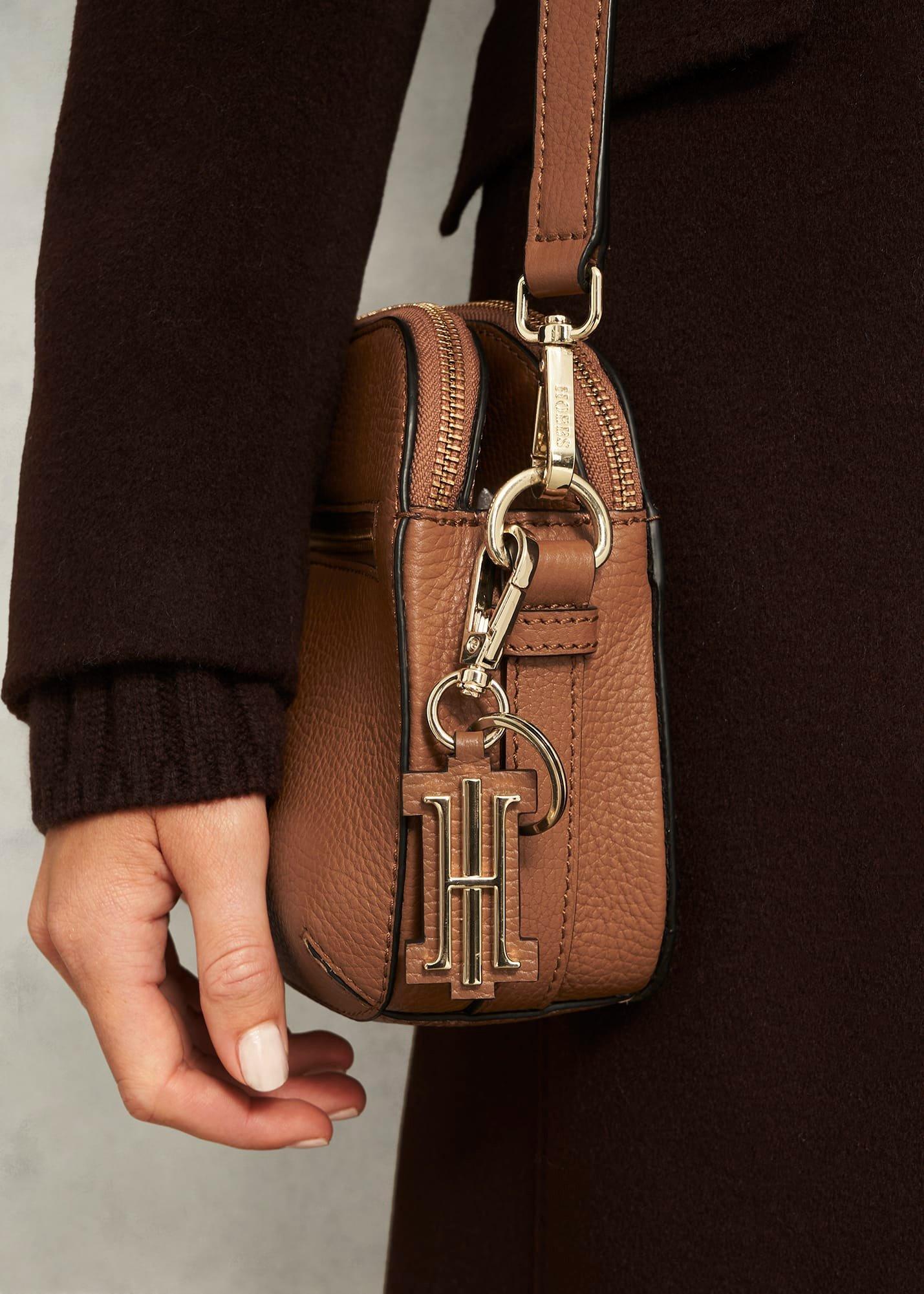 Rhianne Key Ring, Tan, hi-res