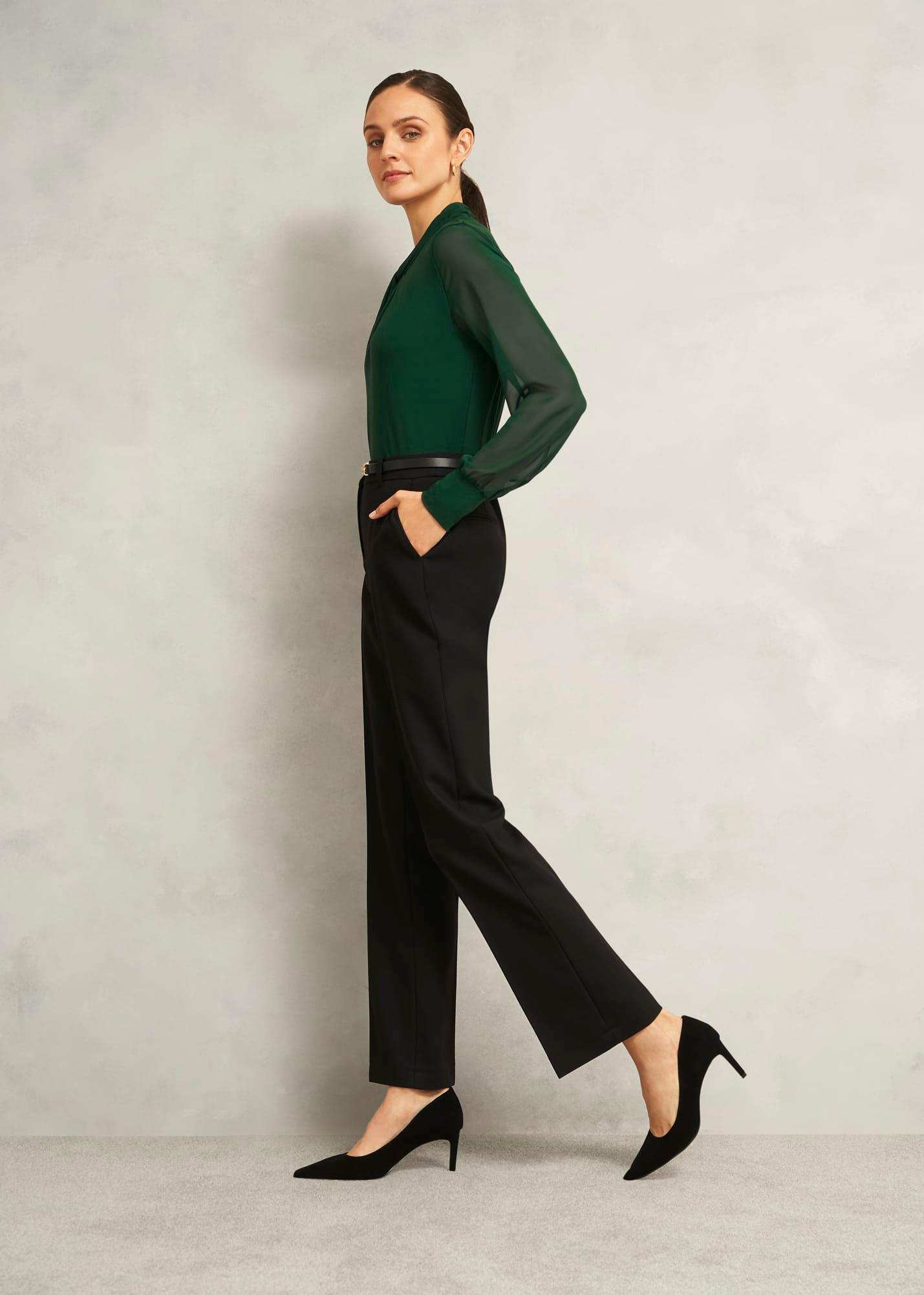 Leila Suede Courts, Black, hi-res